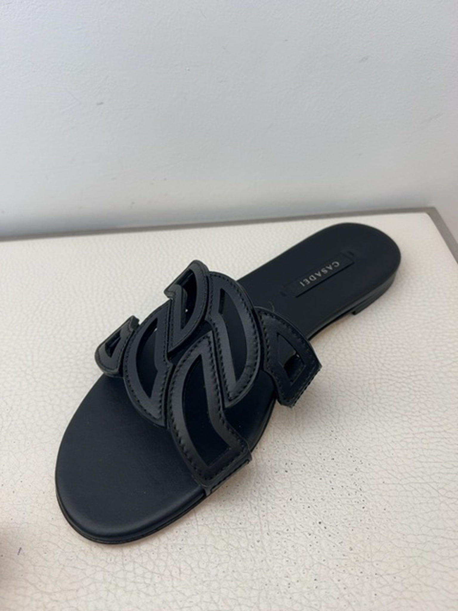 Casadei Damskie klapki czarneCasadei