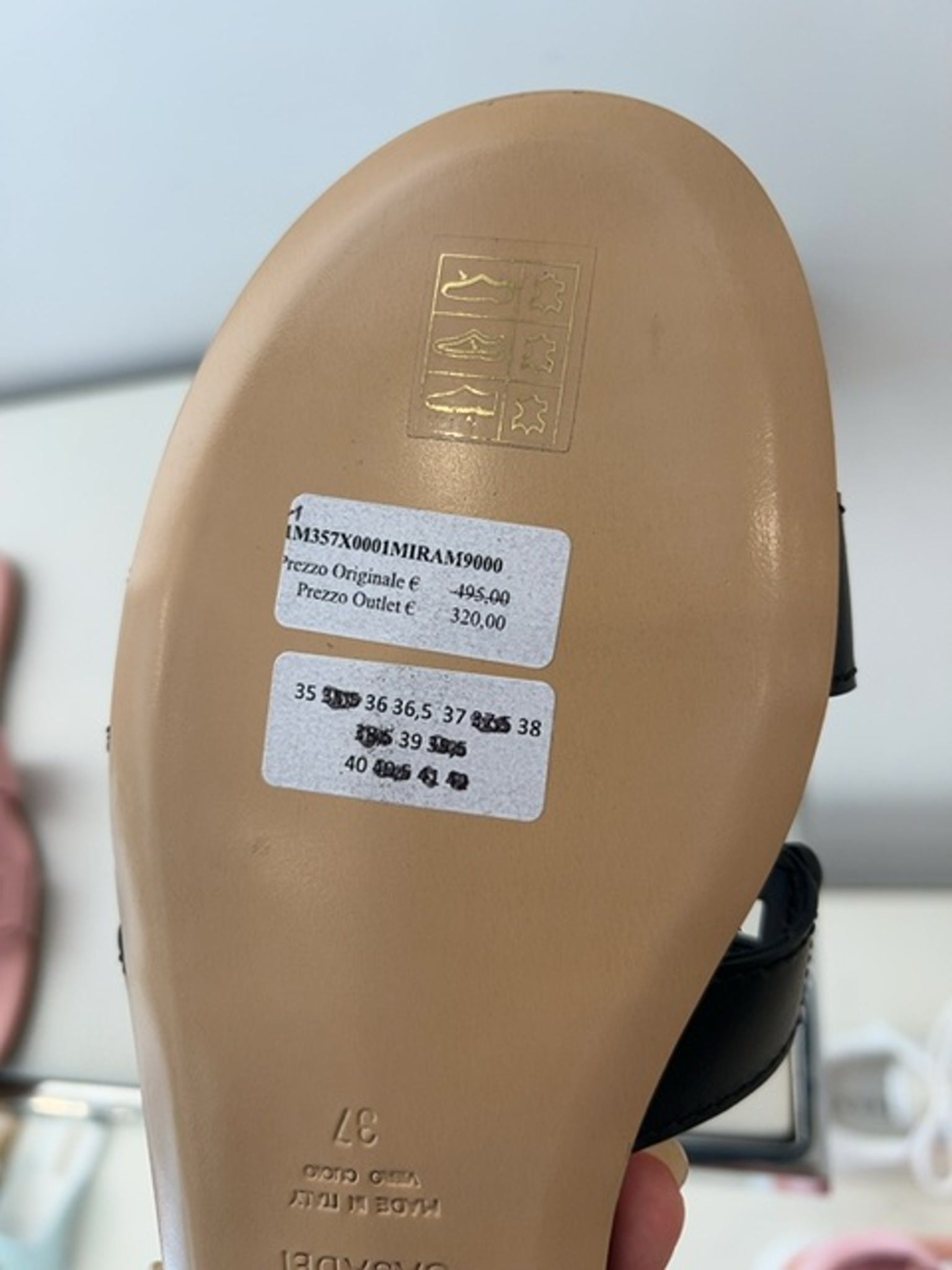 Casadei Damskie klapki czarneCasadei