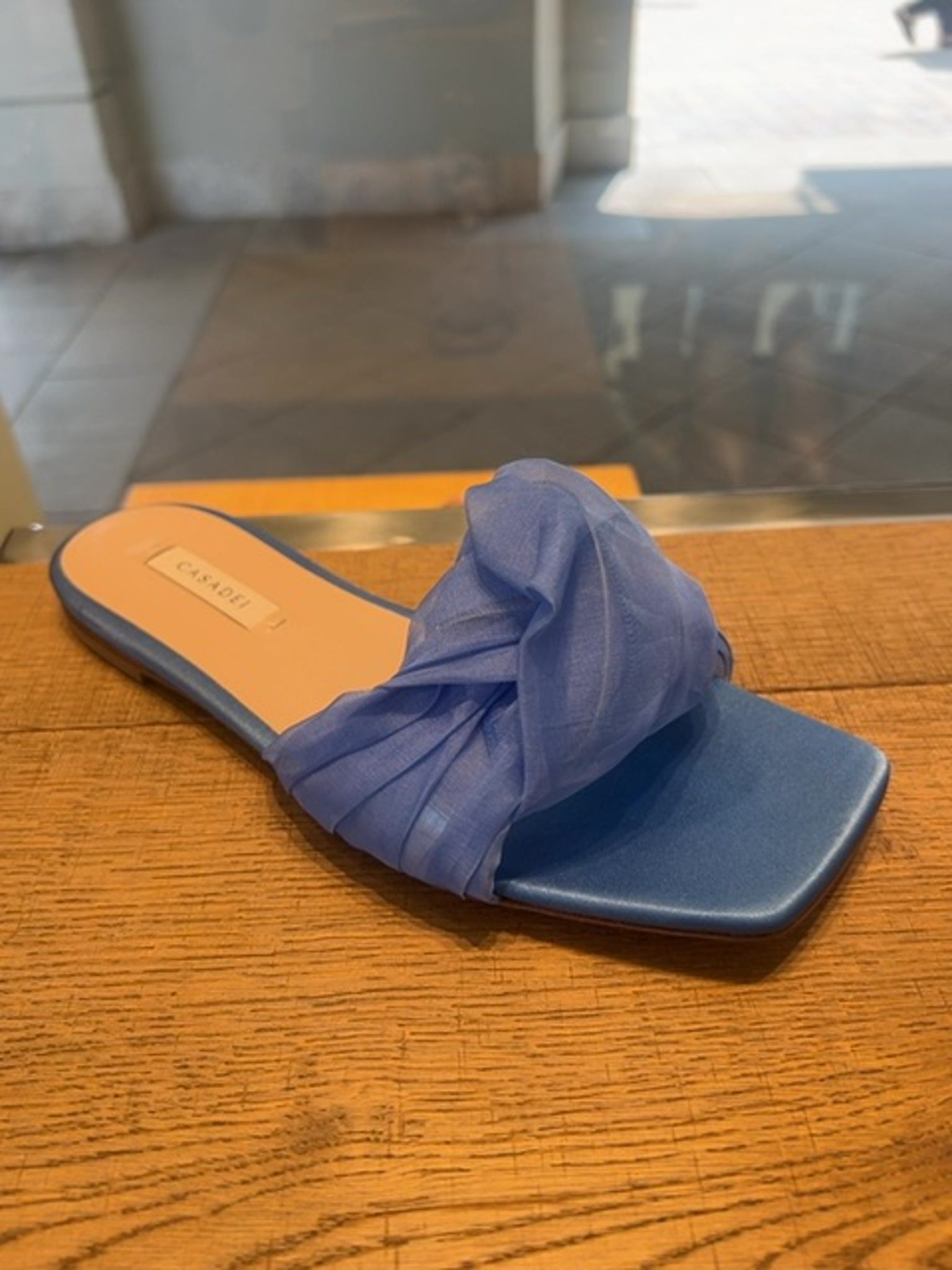 Casadei Damskie klapki niebieskieCasadei