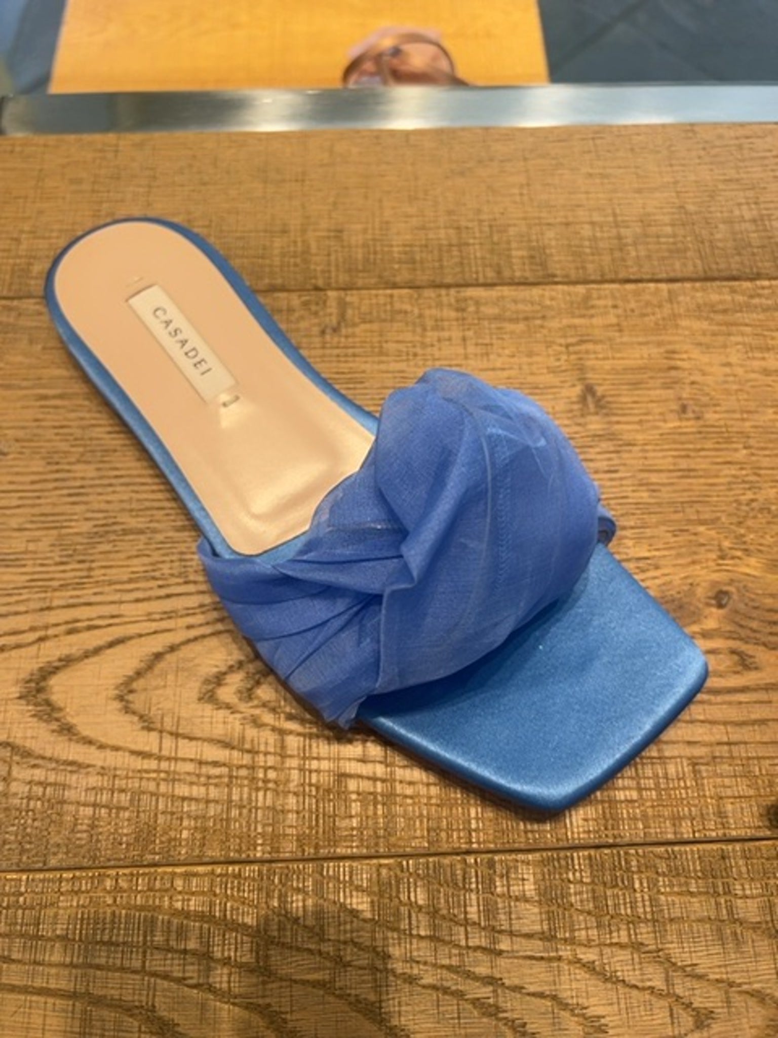 Casadei Damskie klapki niebieskieCasadei