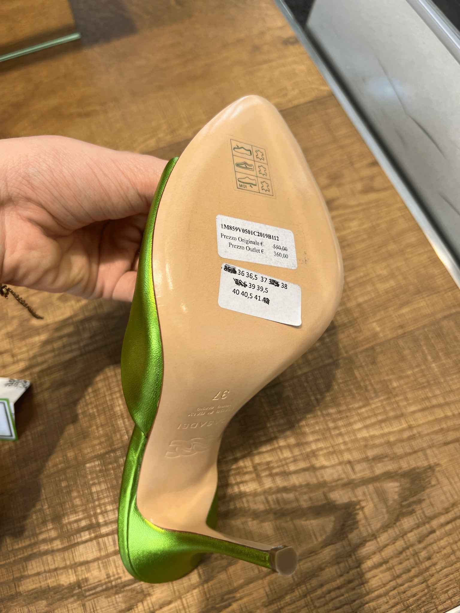 Casadei Damskie Obcasy ZieloneCasadei