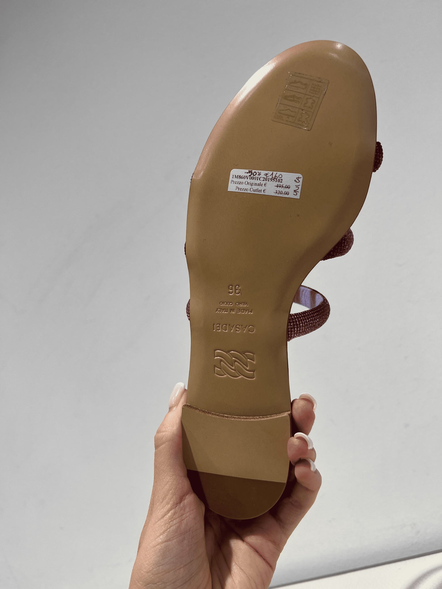 Casadei damskie sandały brązowe 1M860V0001C20195102Casadei