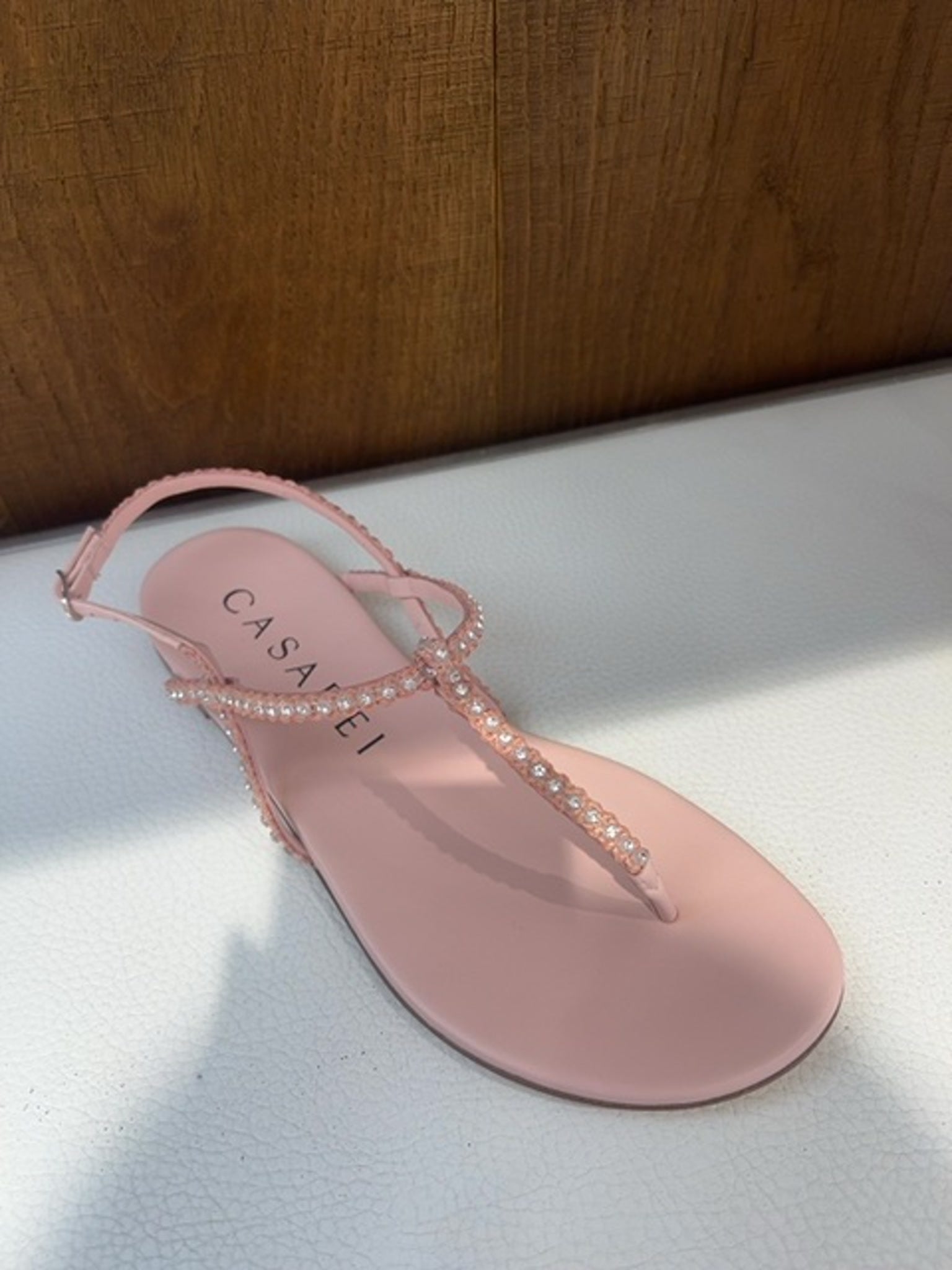 Casadei Damskie sandały japonki różoweCasadei