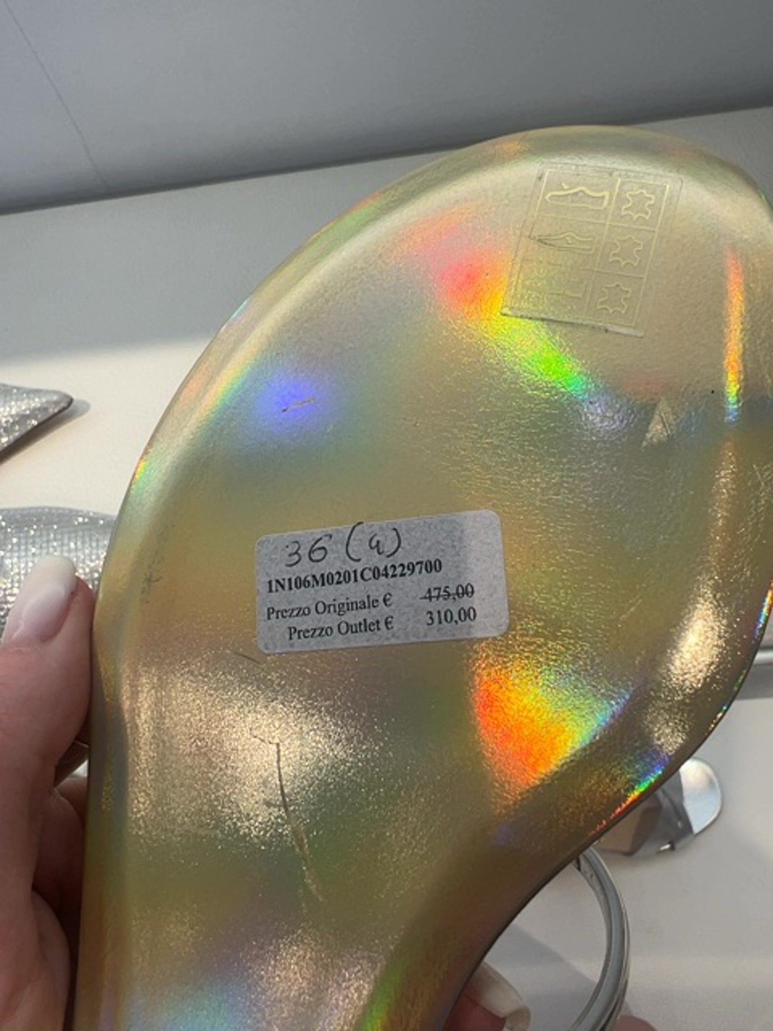Casadei Damskie sandały skóra metalicznaCasadei