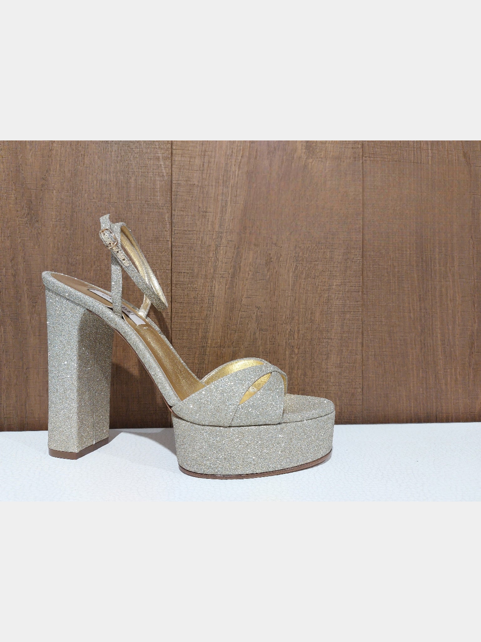 Casadei Glitter Platform SandalsCasadei
