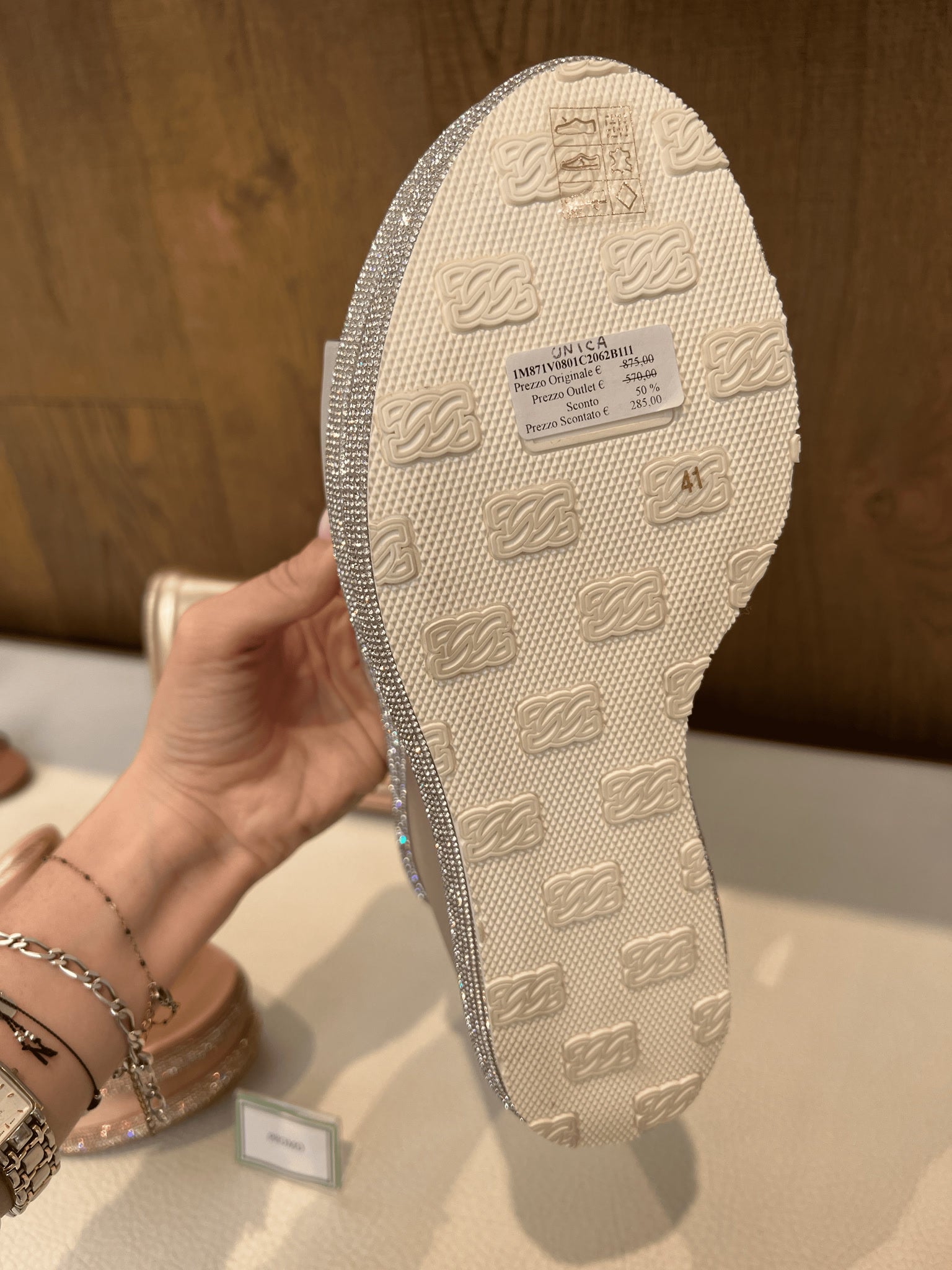 Casadei Silver PlatformsCasadei