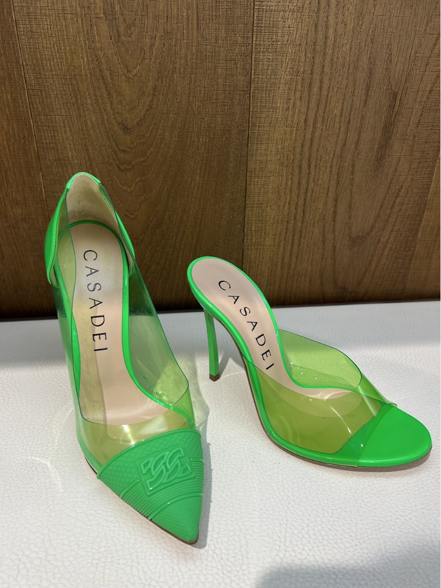 Casadei szpilki zielone damskie 1M866V100TC2647600Casadei