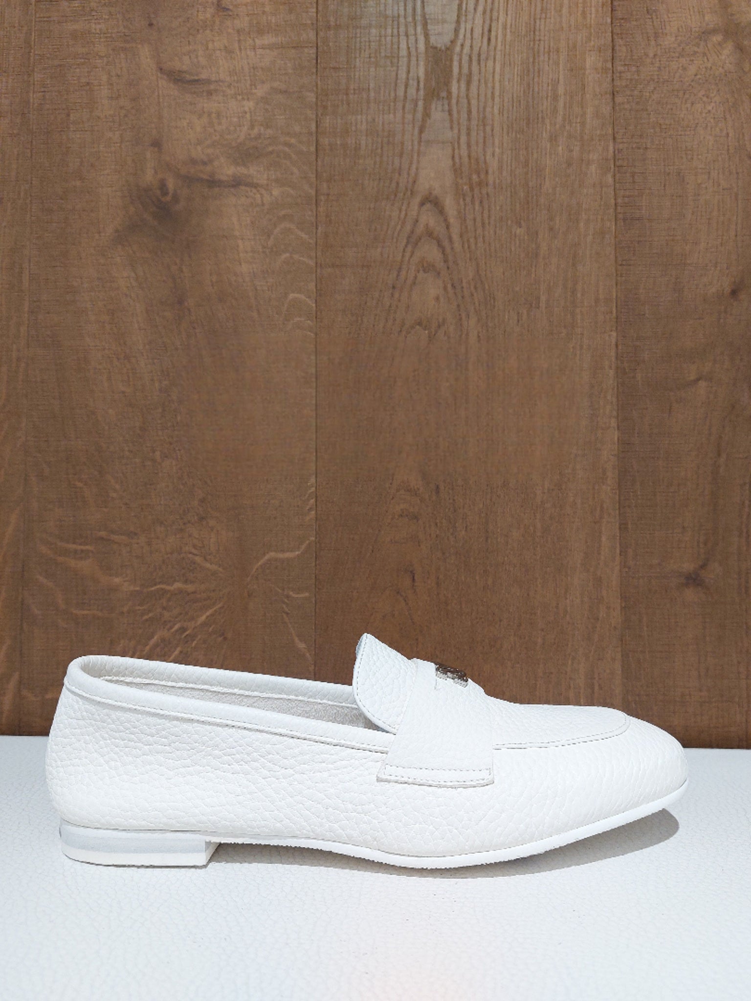 Casadei White LoafersCasadei