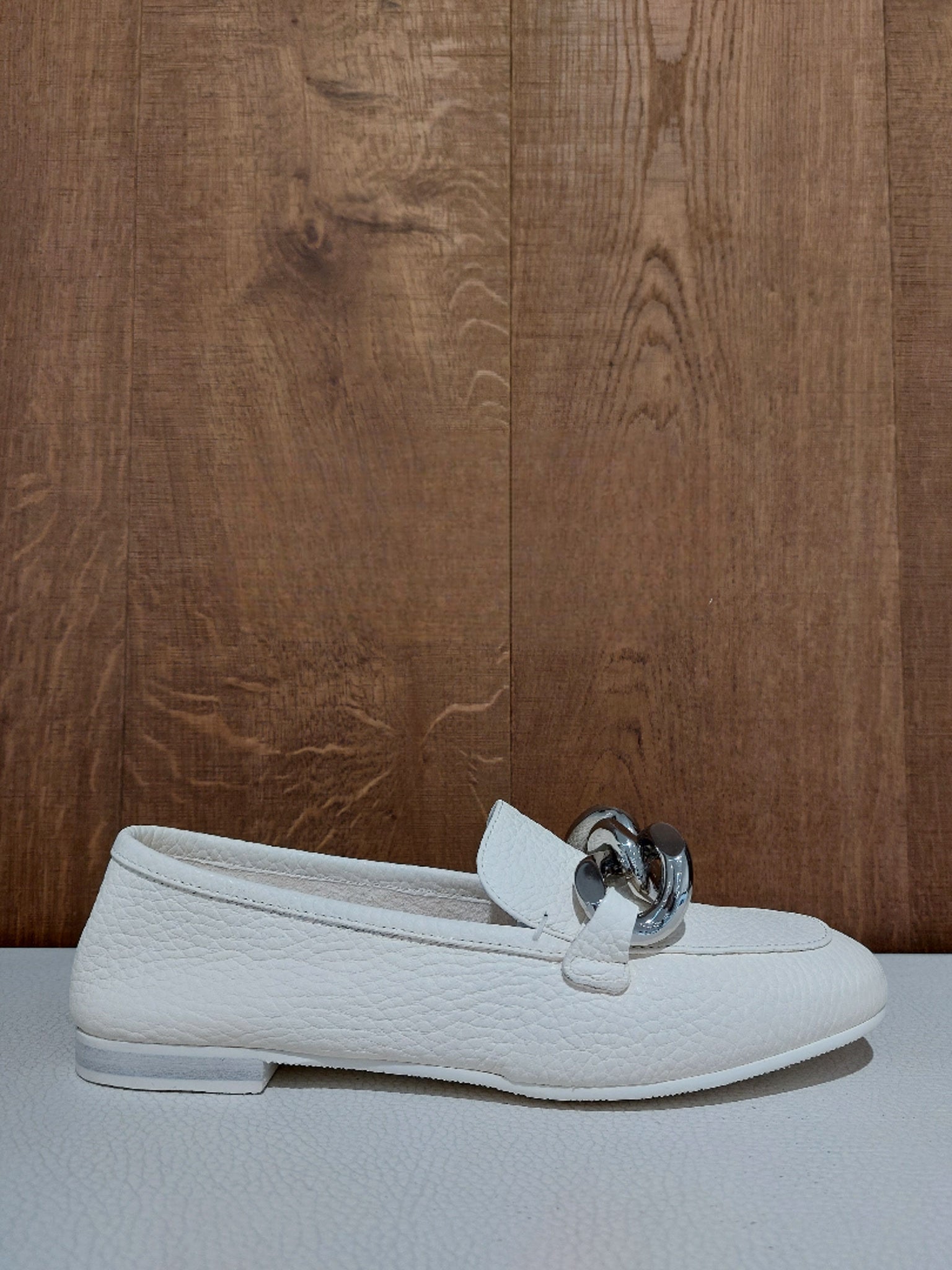 Casadei White LoafersCasadei