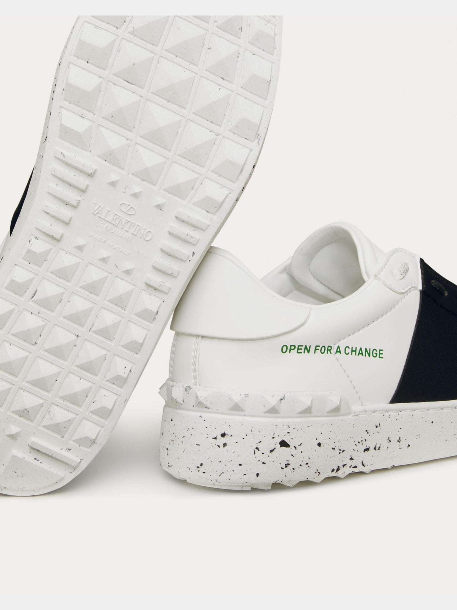 Valentino Damskie Sneakersy Bianco Nero Open For A Change