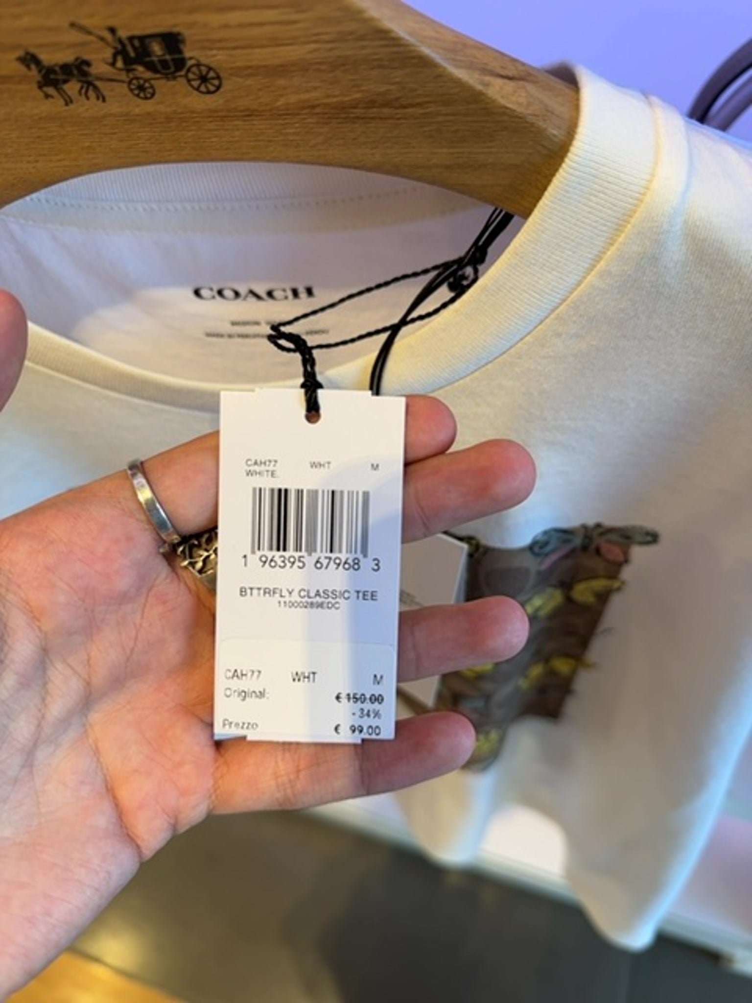 Coach BTTRFLY CLASSIC TEECoach