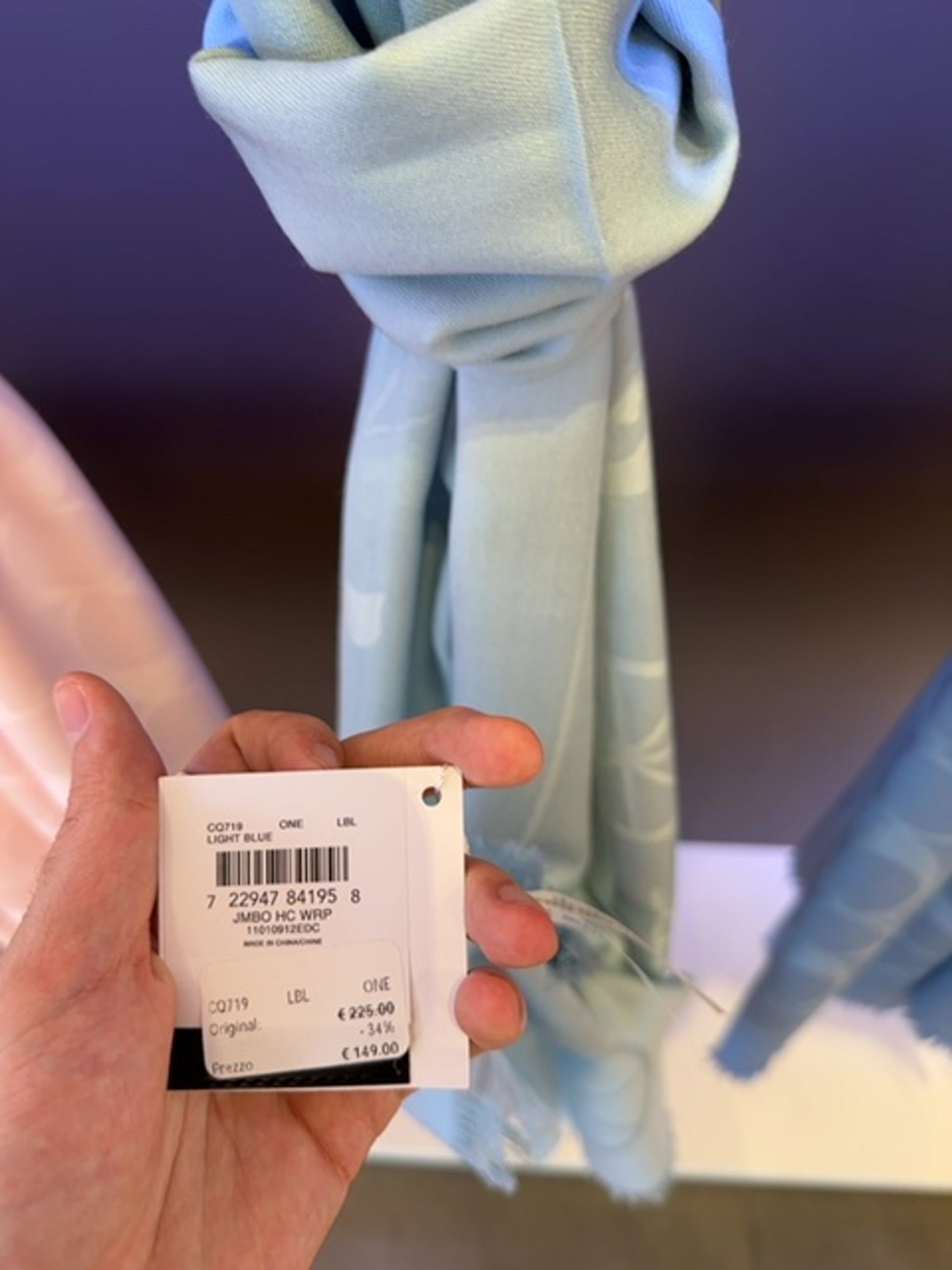 Coach light blue scarvesCoach