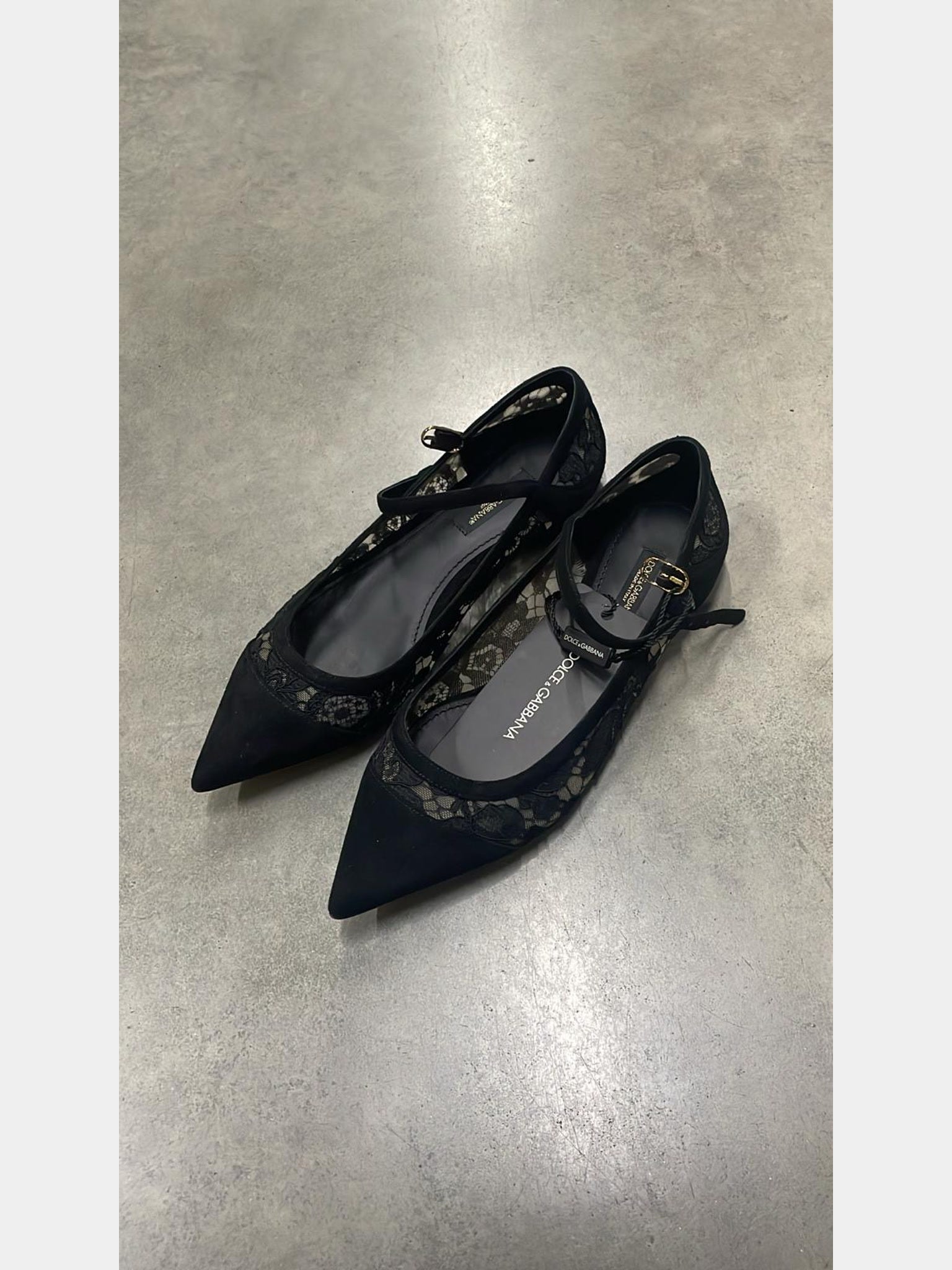 Dolce & Gabbana Ballerina Suede Pizzo TaorminaDolce & Gabbana