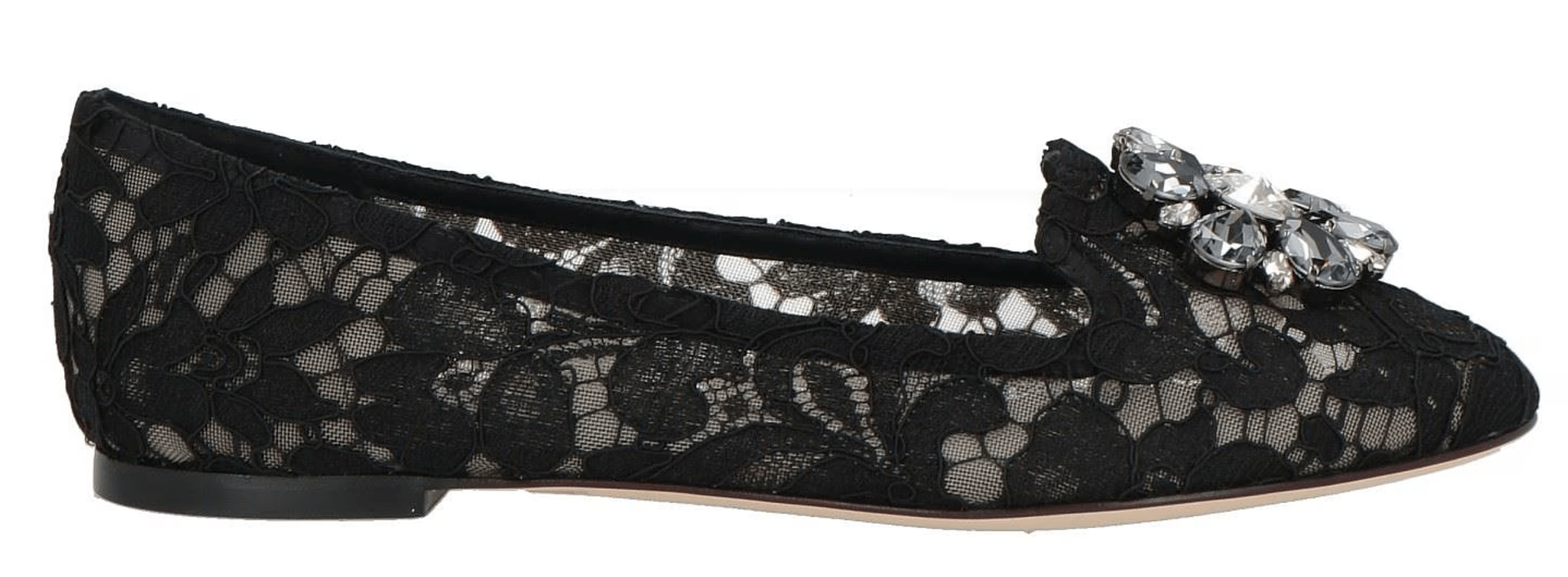 Dolce & Gabbana Ballerina Suede+Pizzo TaorminaDolce & Gabbana