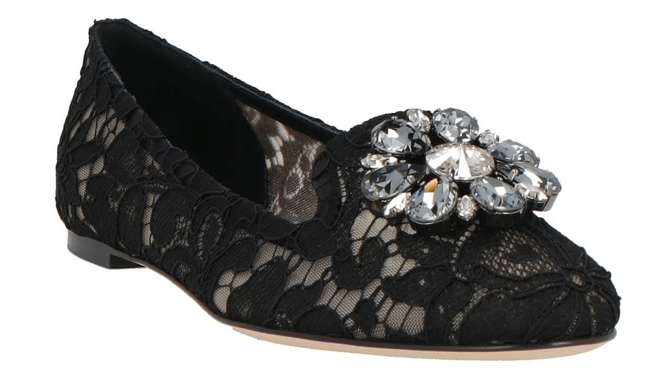 Dolce & Gabbana Ballerina Suede+Pizzo TaorminaDolce & Gabbana