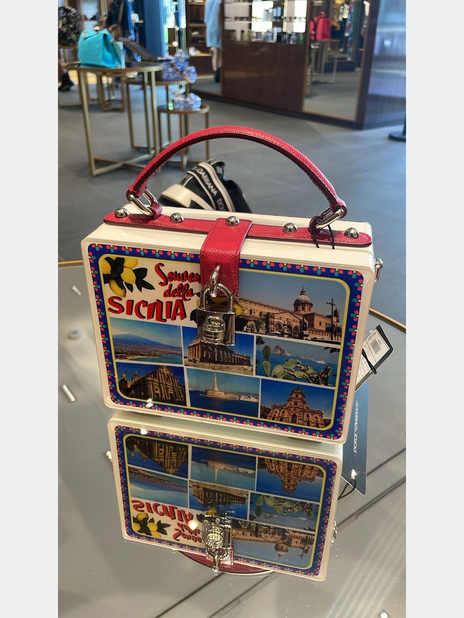 Dolce & Gabbana Borsa a Mano Cartolina DauphinDolce & Gabbana