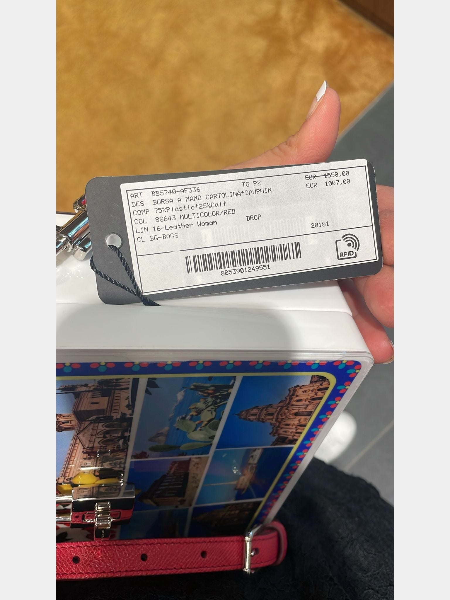 Dolce & Gabbana Borsa a Mano Cartolina DauphinDolce & Gabbana