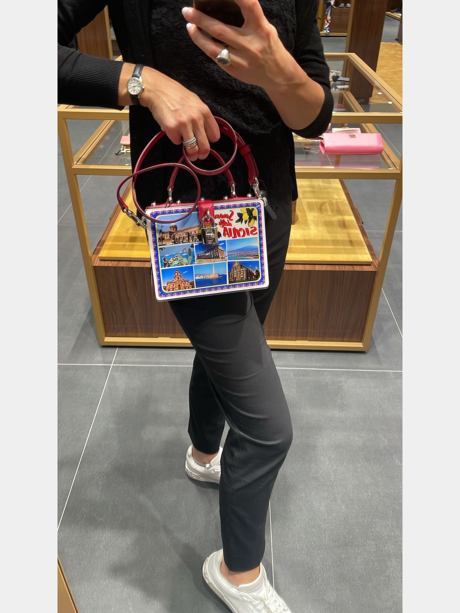 Dolce & Gabbana Borsa a Mano Cartolina DauphinDolce & Gabbana