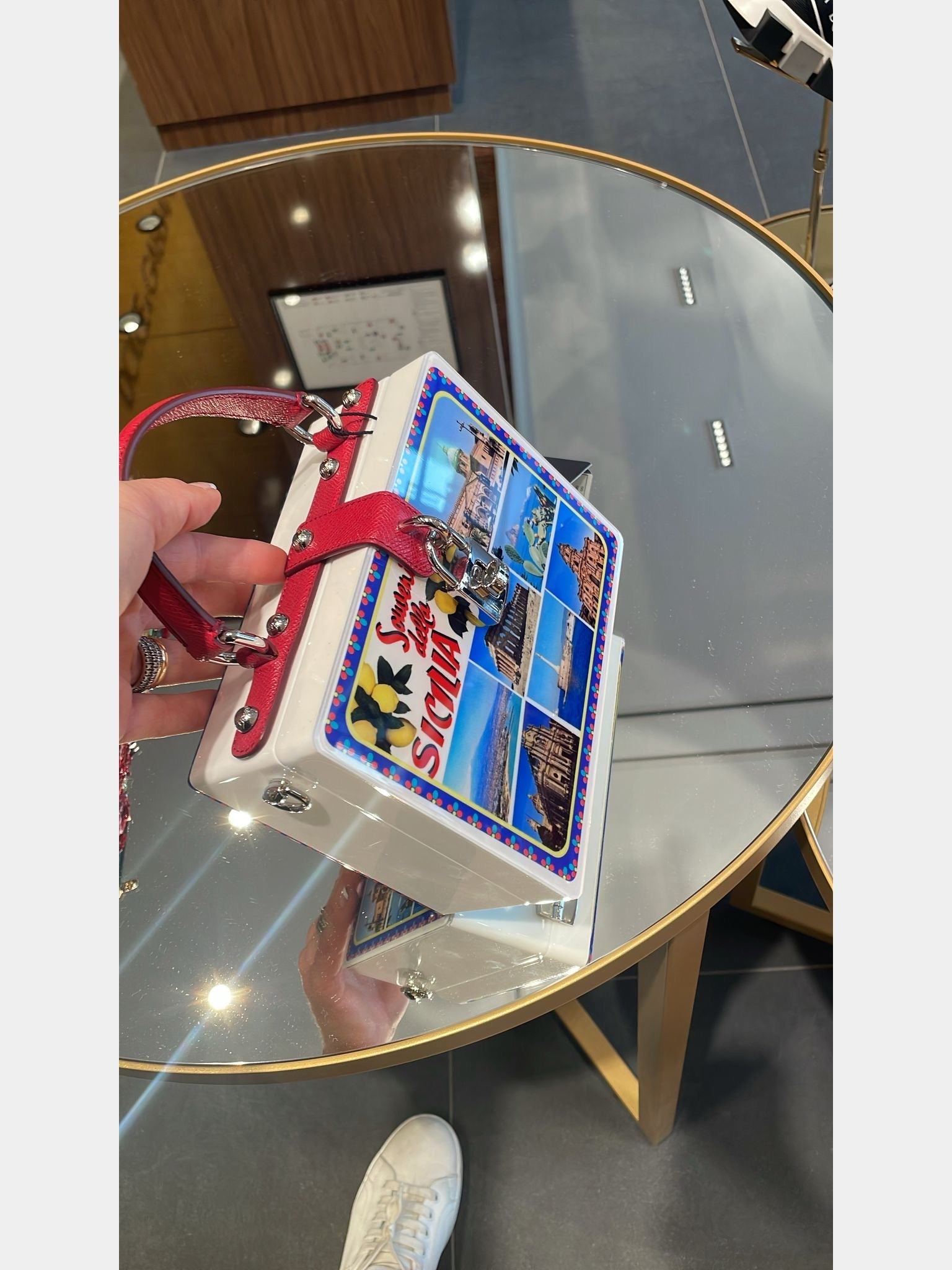 Dolce & Gabbana Borsa a Mano Cartolina DauphinDolce & Gabbana