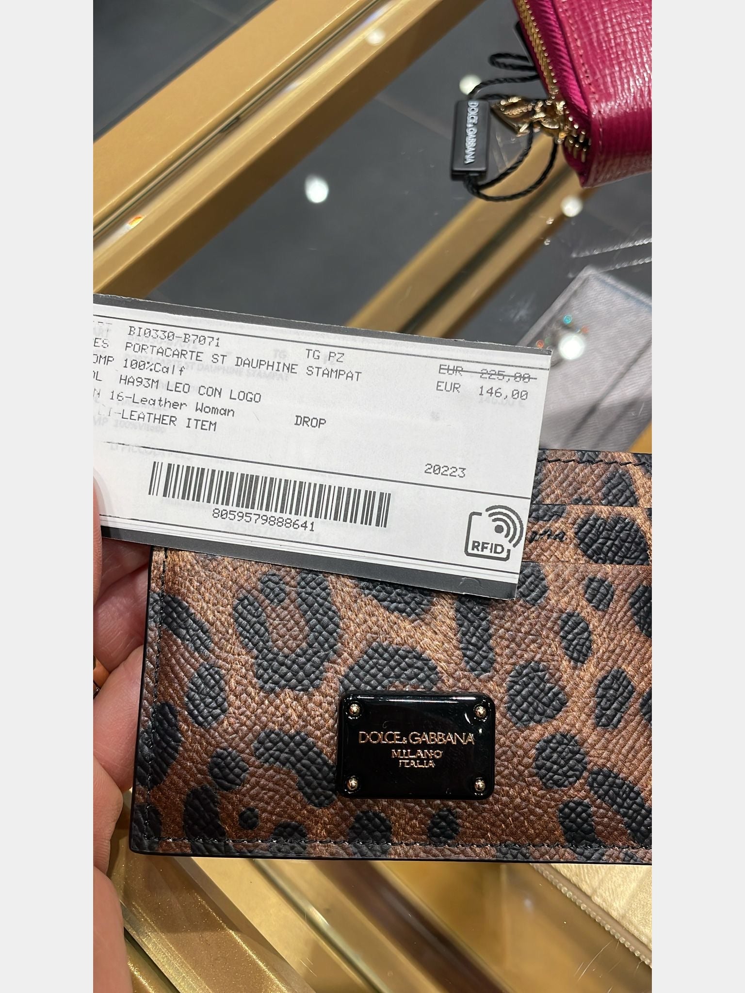 Dolce & Gabbana card holder pantherDolce & Gabbana