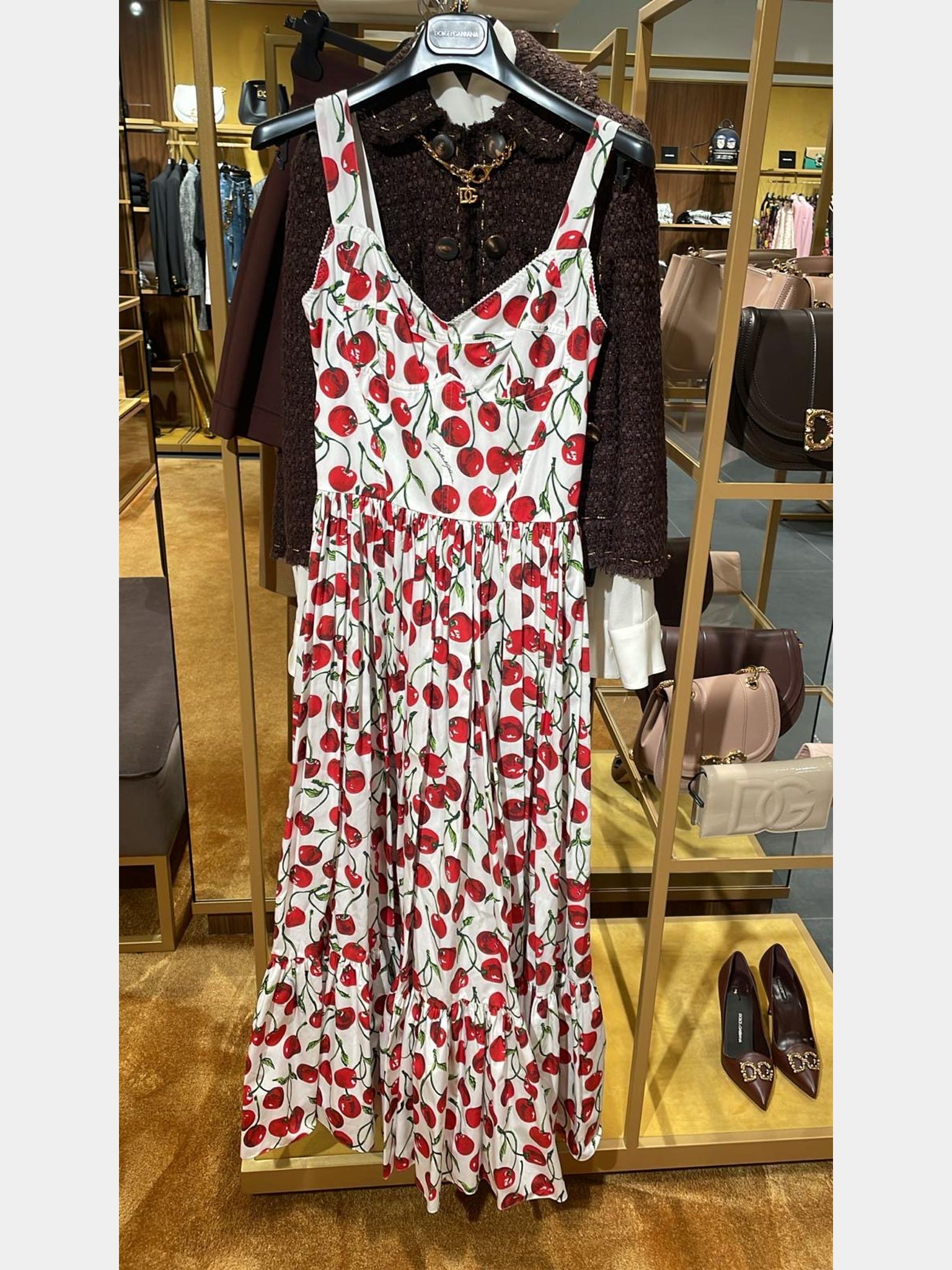 Dolce & Gabbana Cherry Print DressDolce & Gabbana