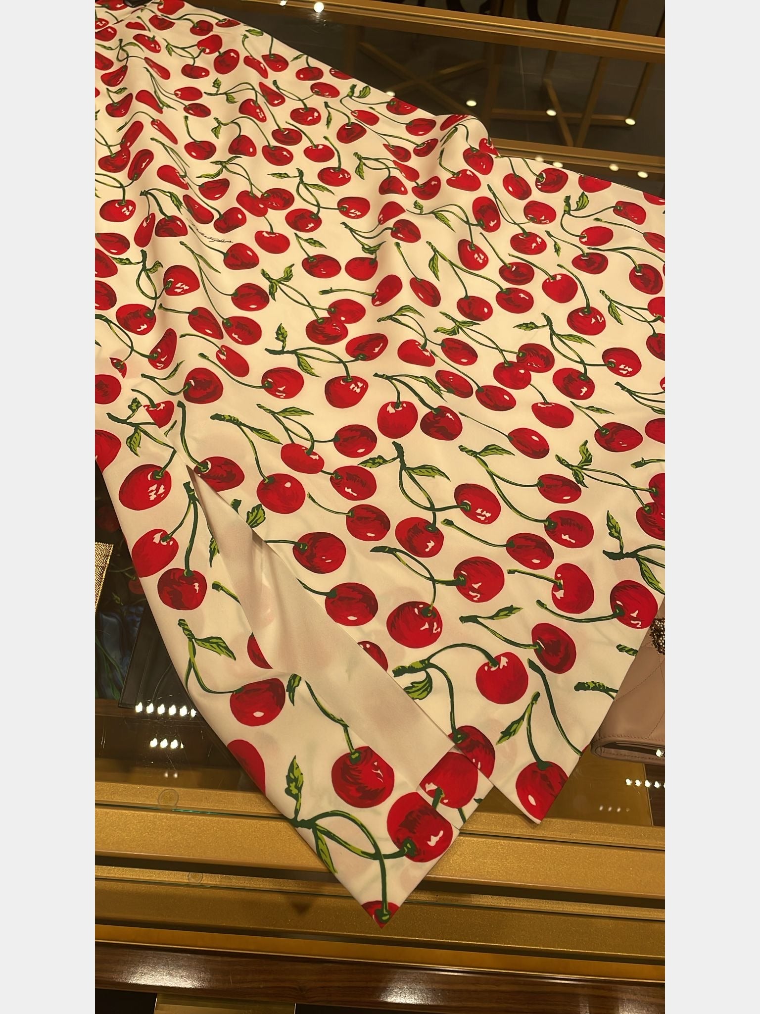 Dolce & Gabbana Damska spódnica wiśniowaDolce & Gabbana