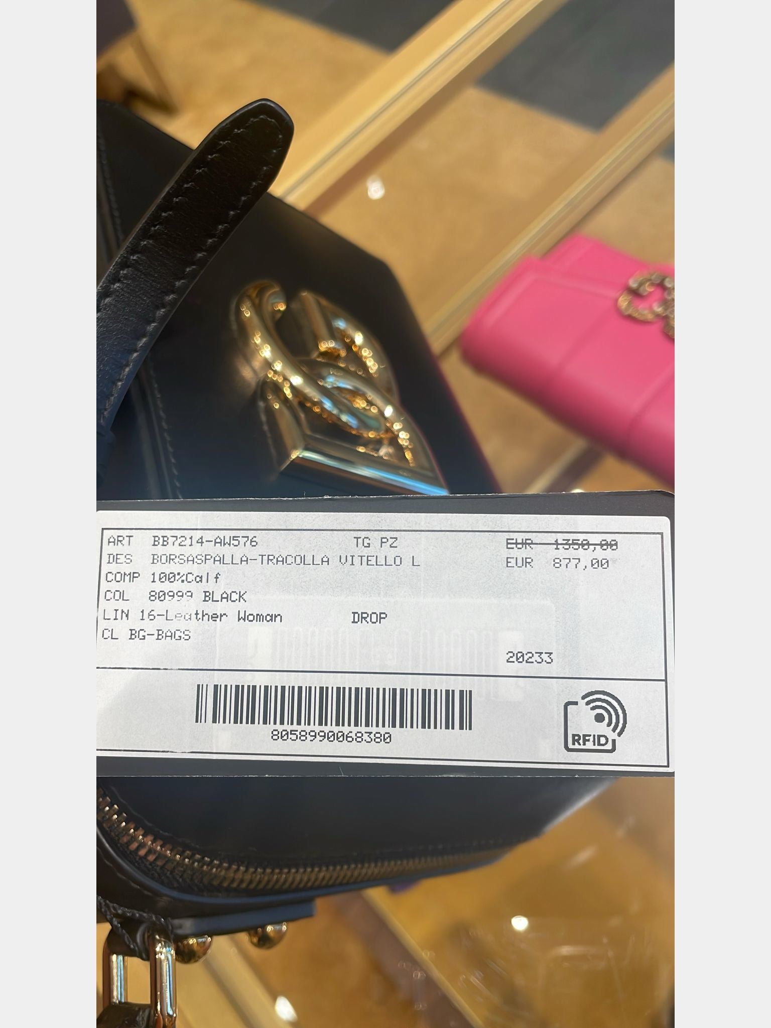 Dolce & Gabbana Damska torebka skórzana czarnaDolce & Gabbana