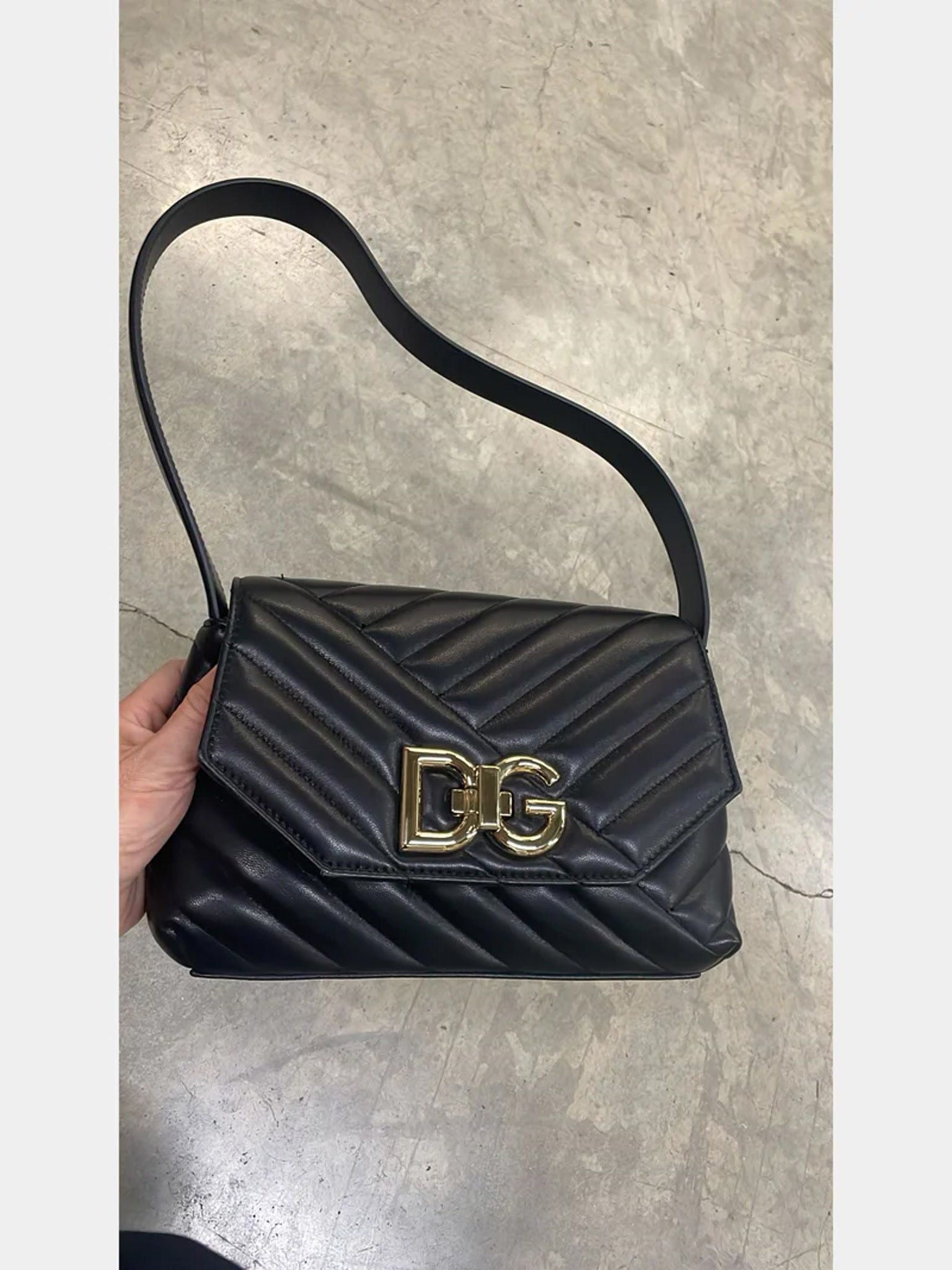 Dolce & Gabbana Damska torebka skórzana czarnaDolce & Gabbana