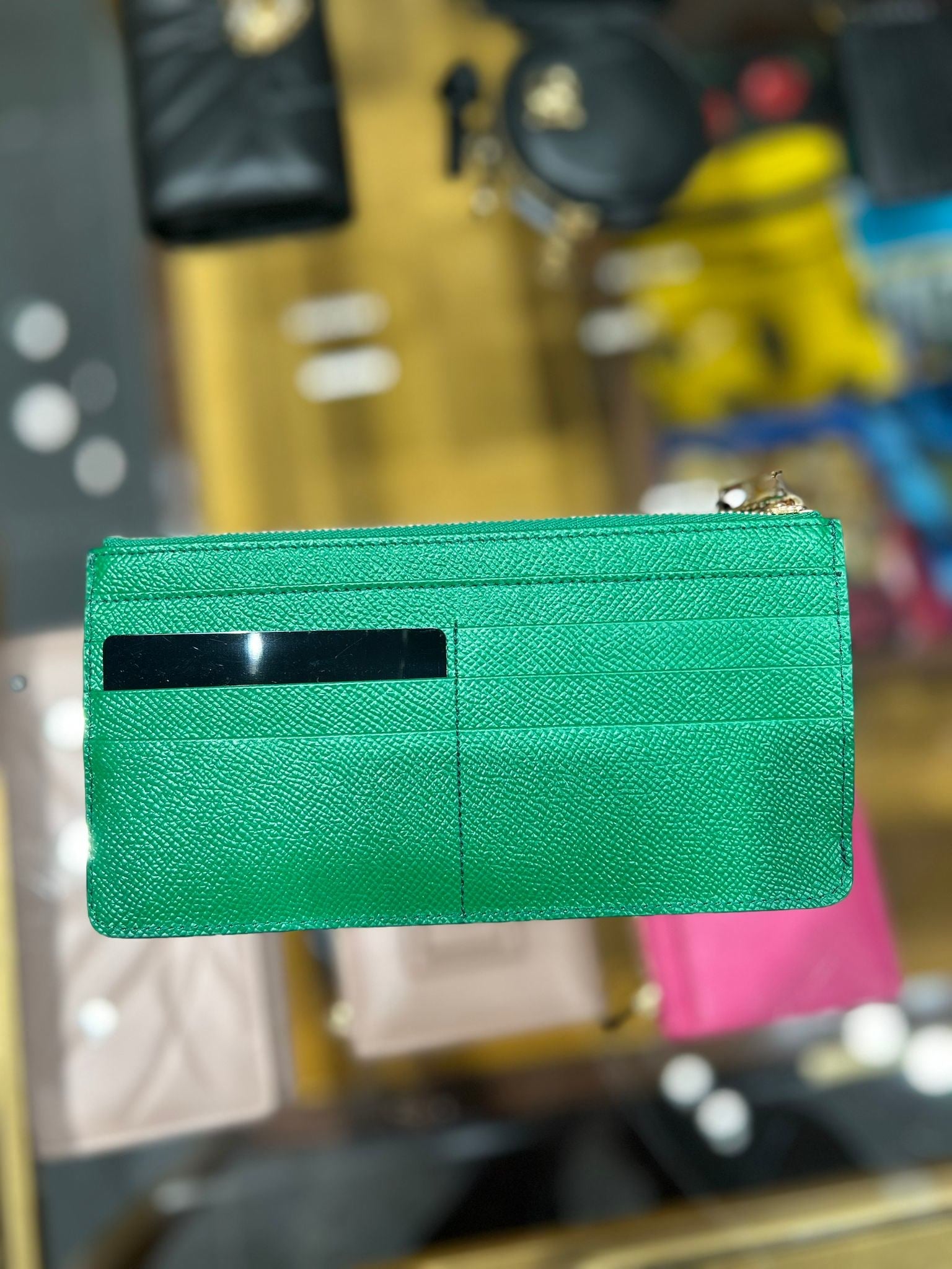 Dolce & Gabbana Damski etui na karty zielonyDolce & Gabbana