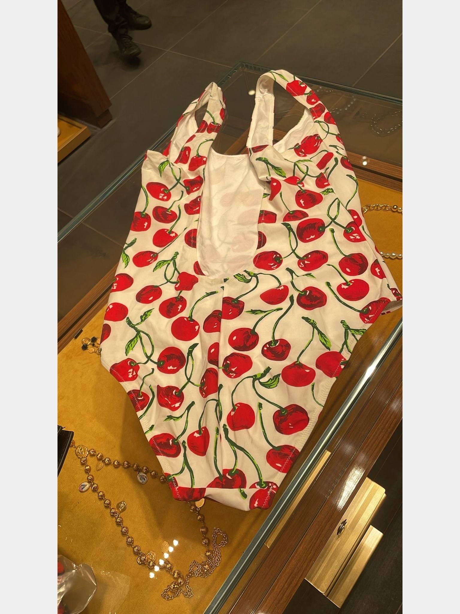 Dolce & Gabbana Damski jednoczęściowy strój kąpielowy czerwonyDolce & Gabbana
