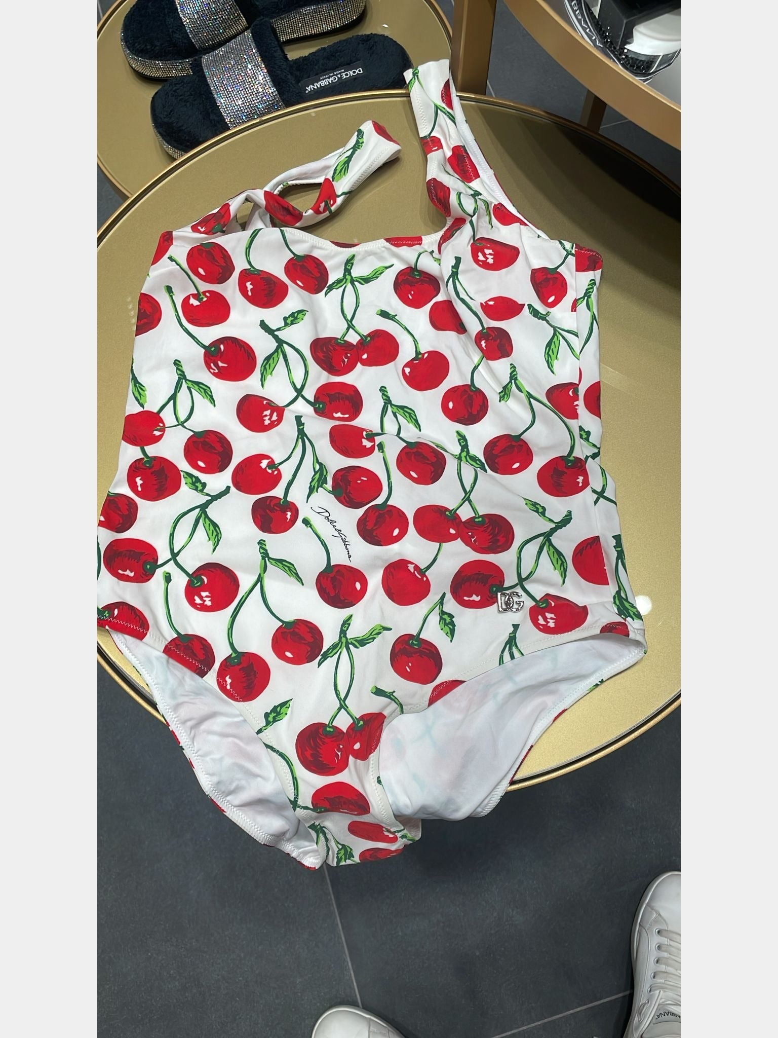 Dolce & Gabbana Damski jednoczęściowy strój kąpielowy czerwonyDolce & Gabbana