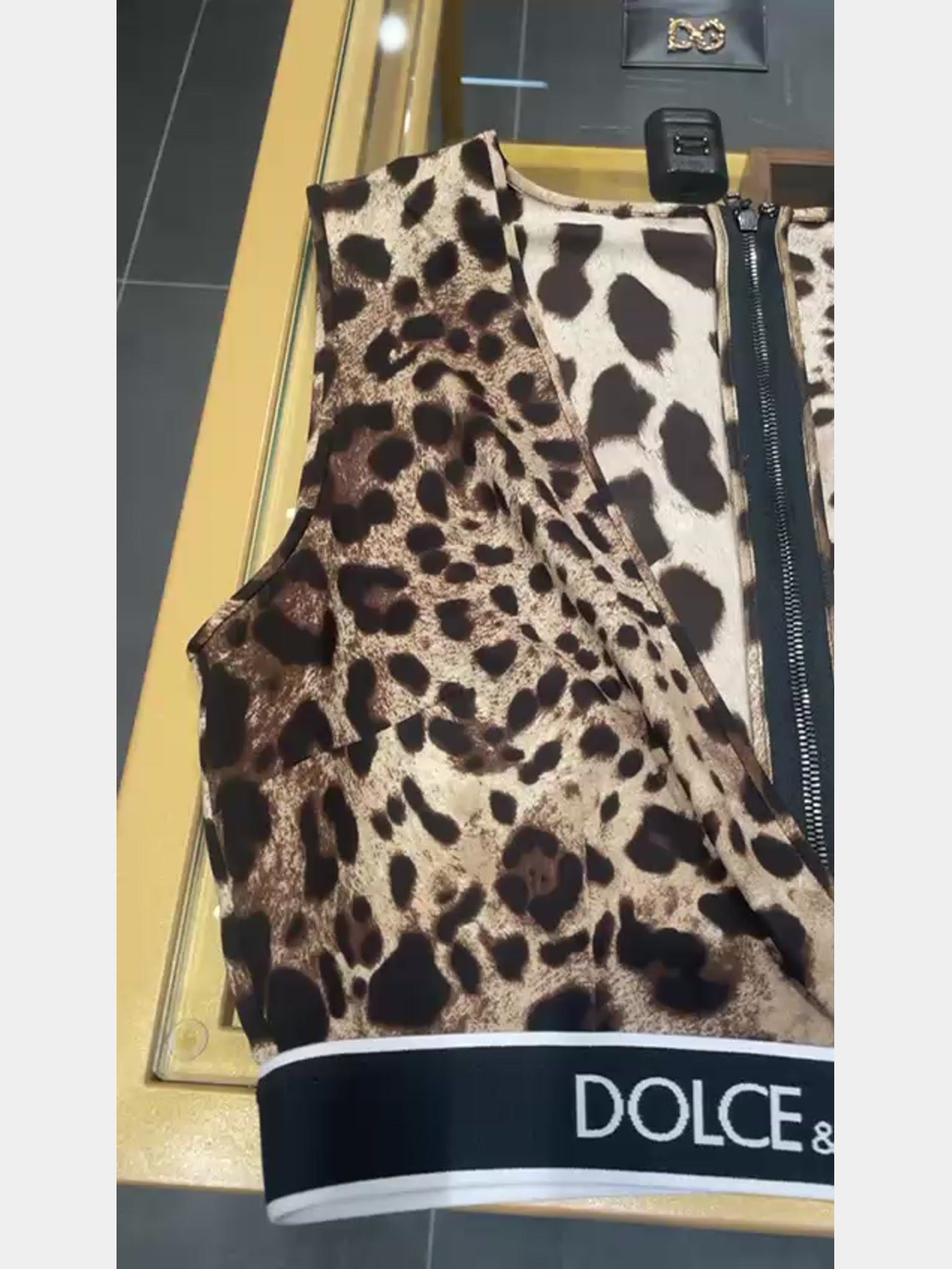 Dolce & Gabbana Damski Top LeopardowyDolce & Gabbana