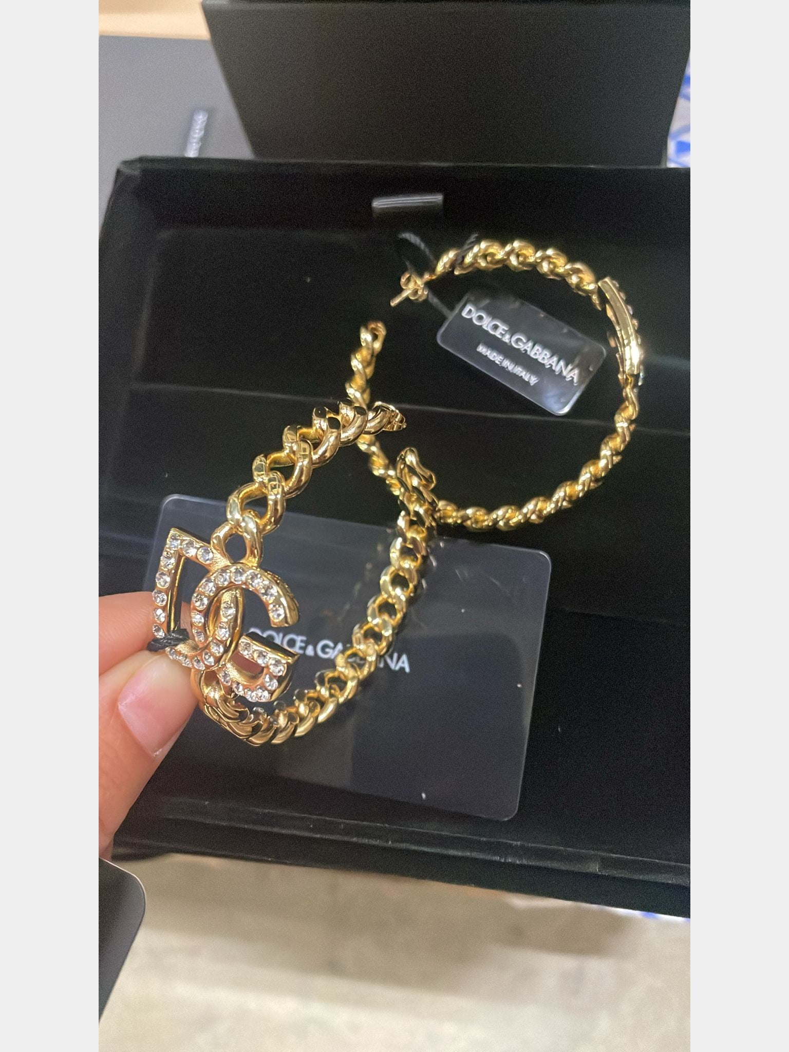 Dolce & Gabbana Damskie kolczyki złoteDolce & Gabbana