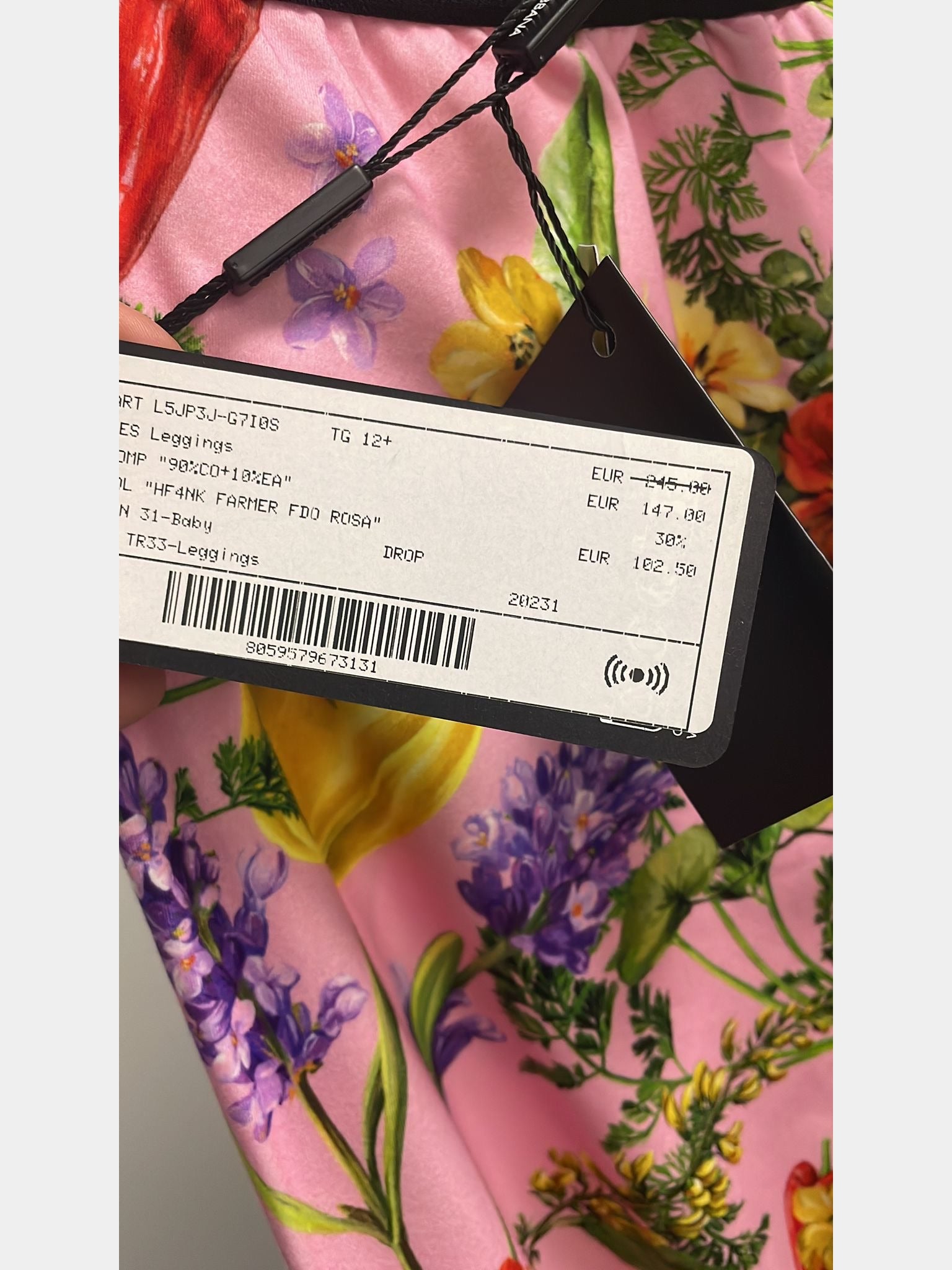 Dolce & Gabbana Damskie Legginsy HF4NK Farmer Fdd Rosa L5JP3J - G710SDolce & Gabbana