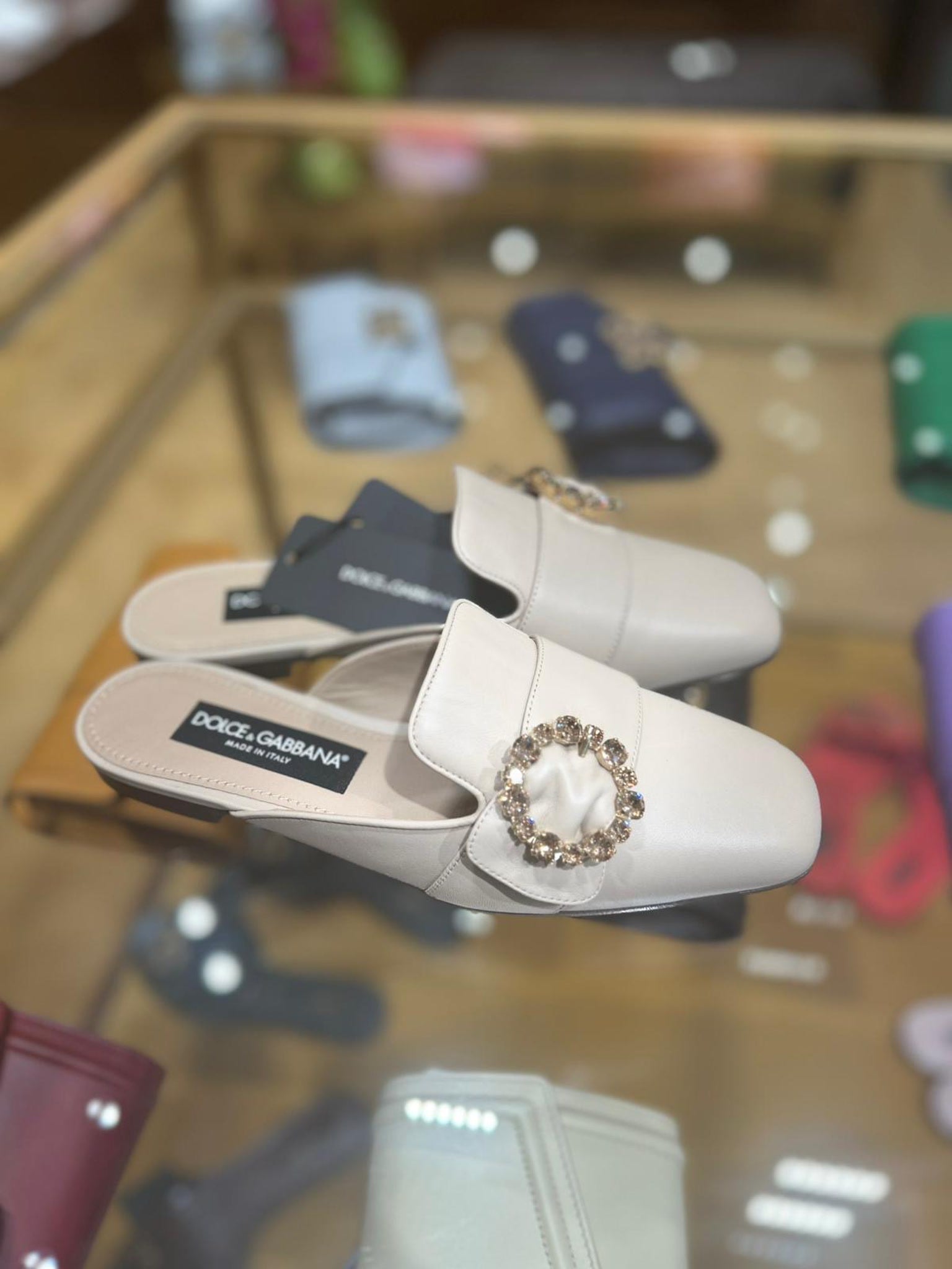 Dolce & Gabbana Damskie mules cappuccinoDolce & Gabbana