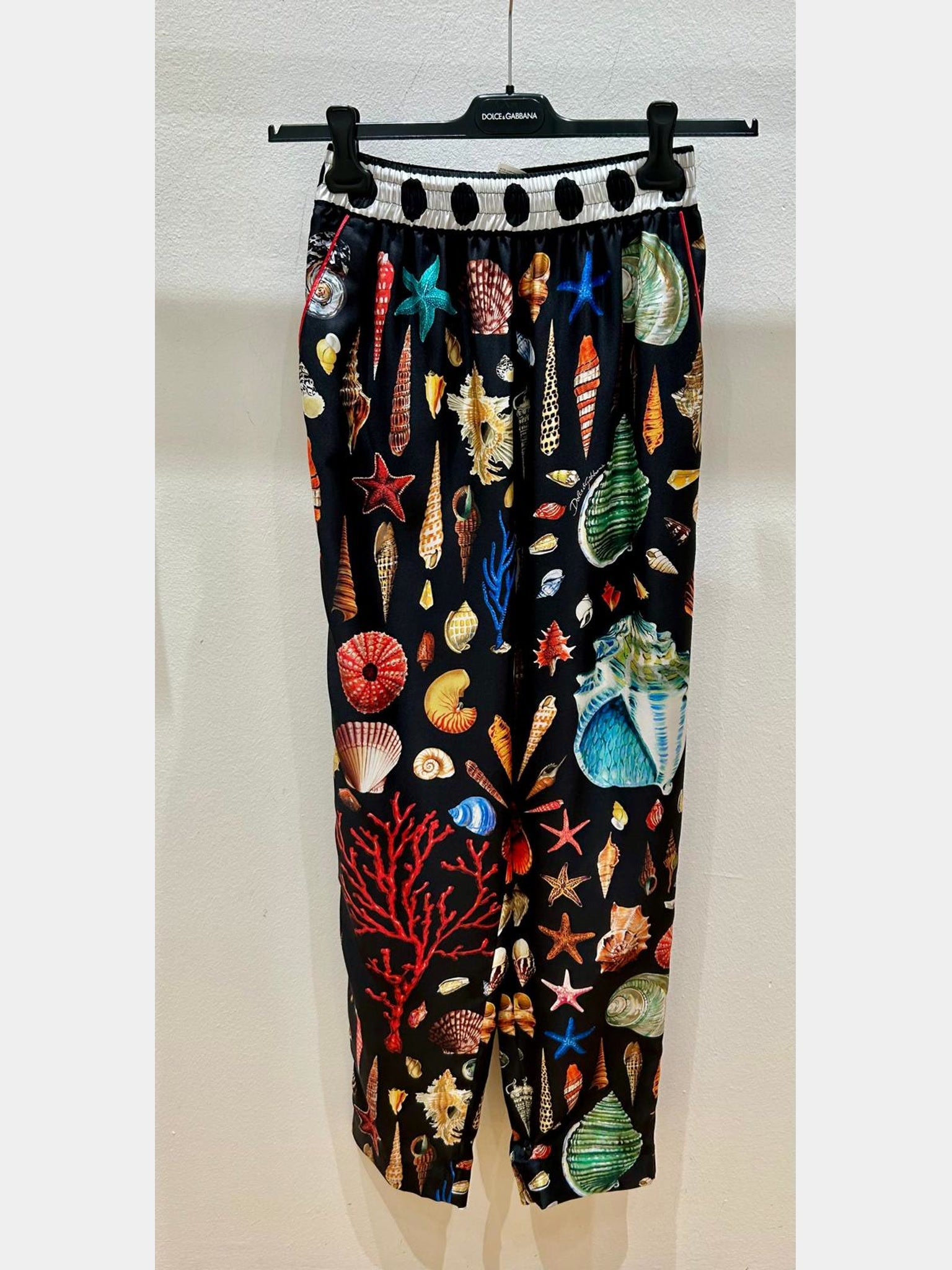 Dolce & Gabbana Damskie spodnie jedwabne koloroweDolce & Gabbana