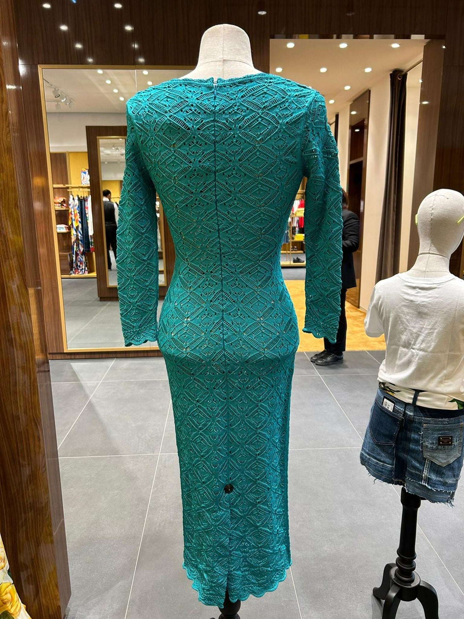 Dolce & Gabbana Dress Damskie PetroleumDolce & Gabbana