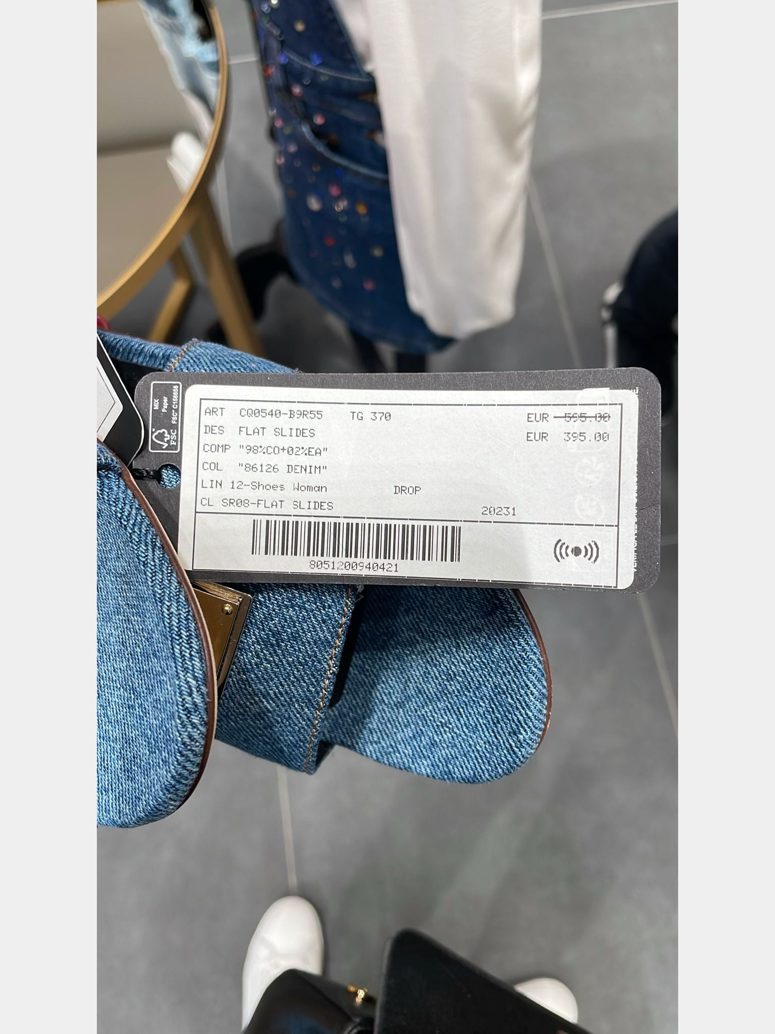 Dolce & Gabbana Flat Slides jeansDolce & Gabbana