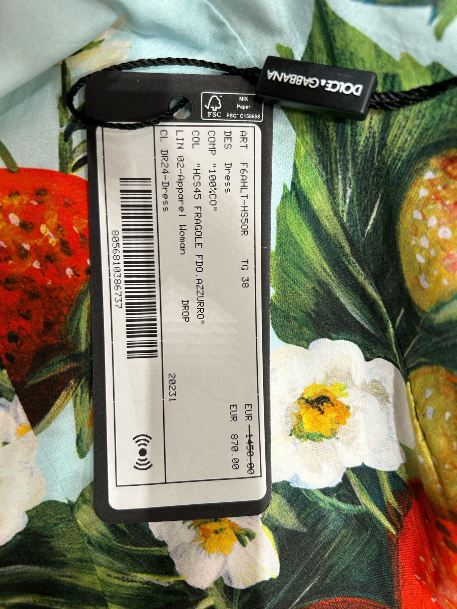 Dolce & Gabbana Fragole Fdo AzzurroDolce & Gabbana