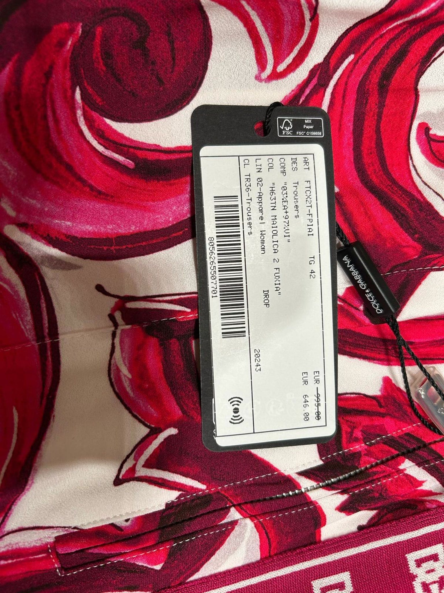 Dolce & Gabbana Fuchsia TrousersDolce & Gabbana