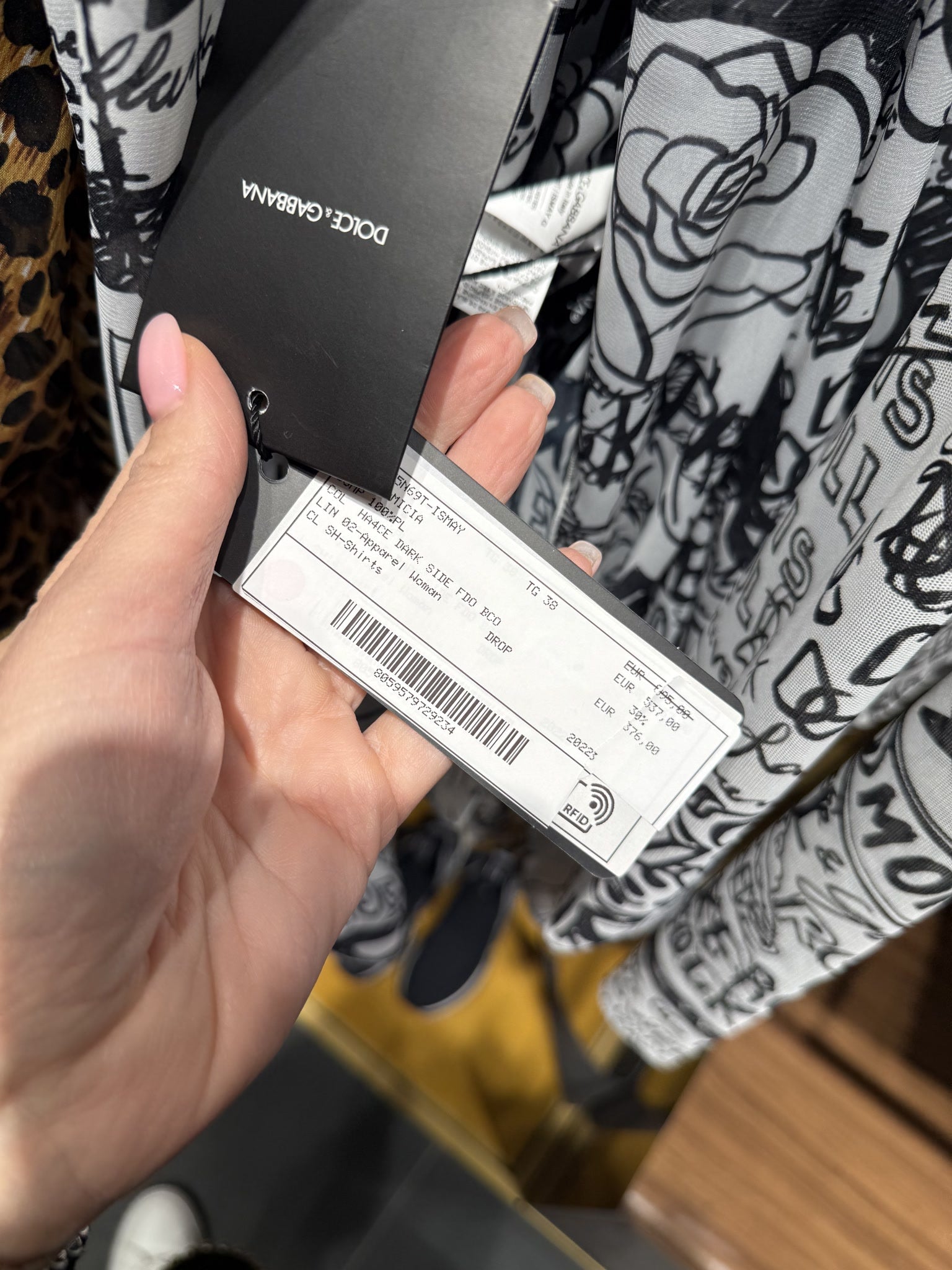 Dolce & Gabbana Graffiti Print ShirtDolce & Gabbana