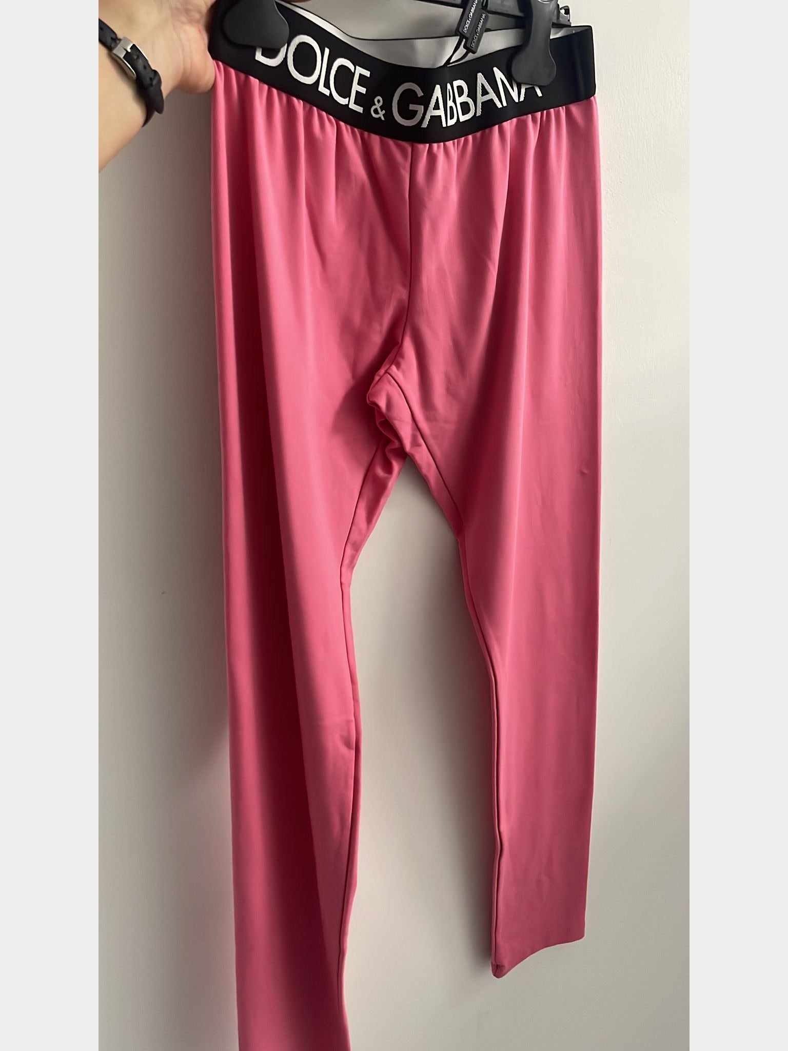 Dolce & Gabbana legginsy damskie różowe L5JP3J - G7F9GDolce & Gabbana