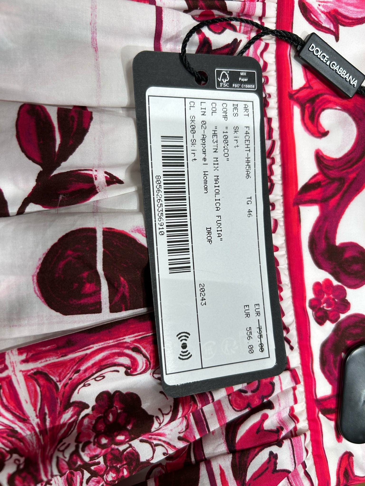 Dolce & Gabbana Majolica Fuxia SkirtDolce & Gabbana