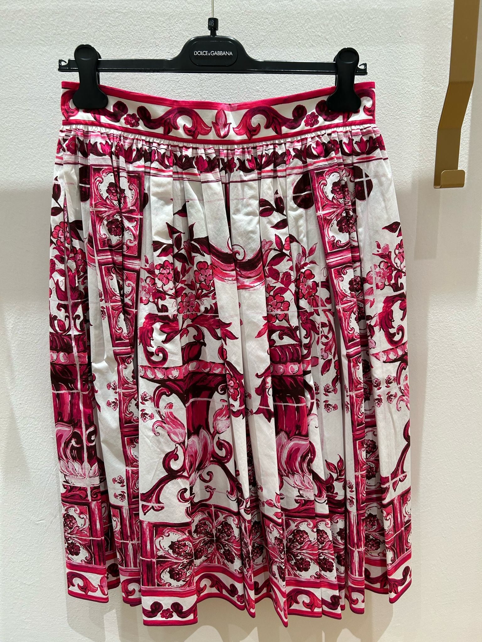 Dolce & Gabbana Majolica Fuxia SkirtDolce & Gabbana