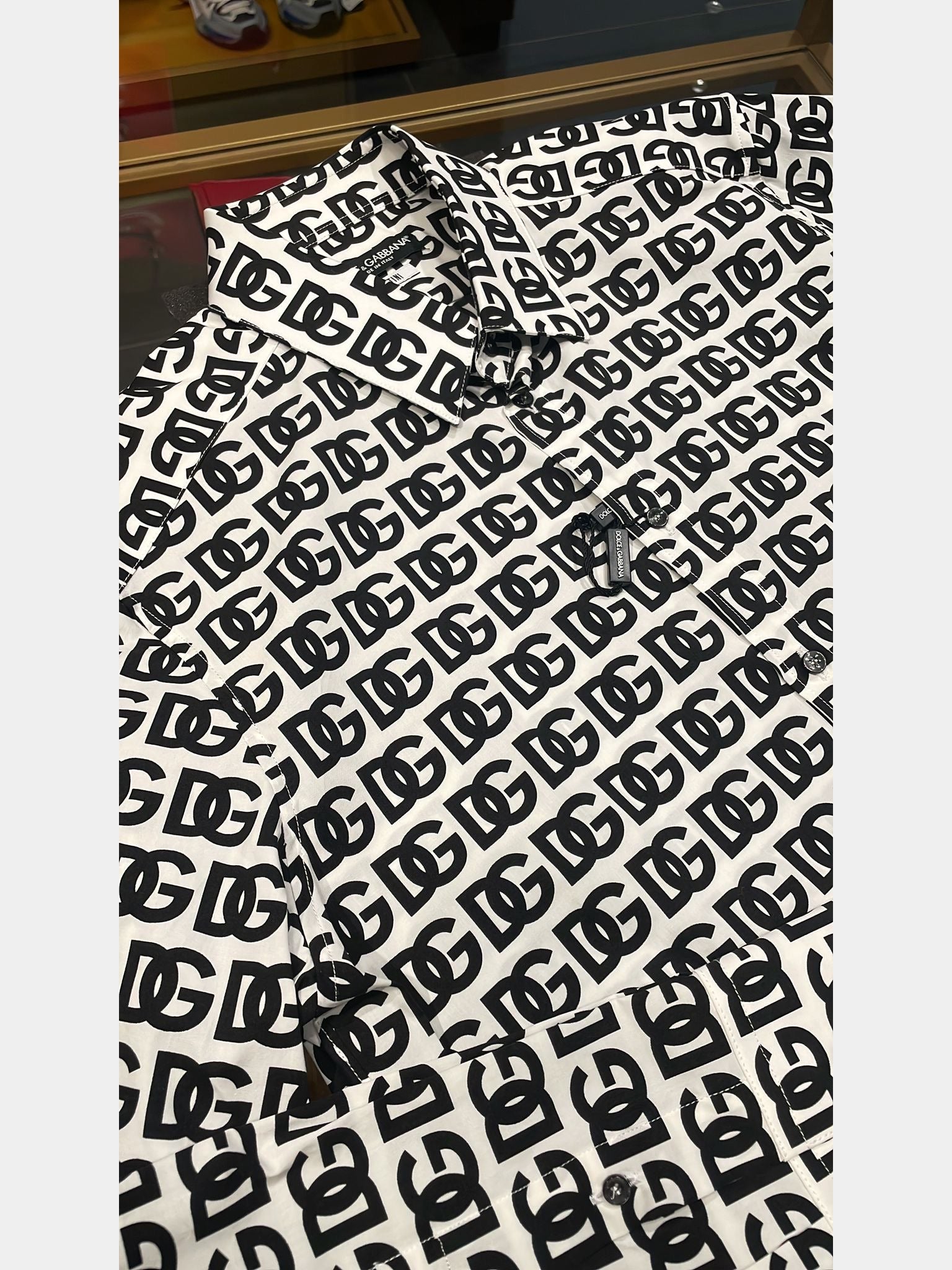 Dolce & Gabbana Shirt Damskie Havana DG Nero Fdo Bco NatDolce & Gabbana