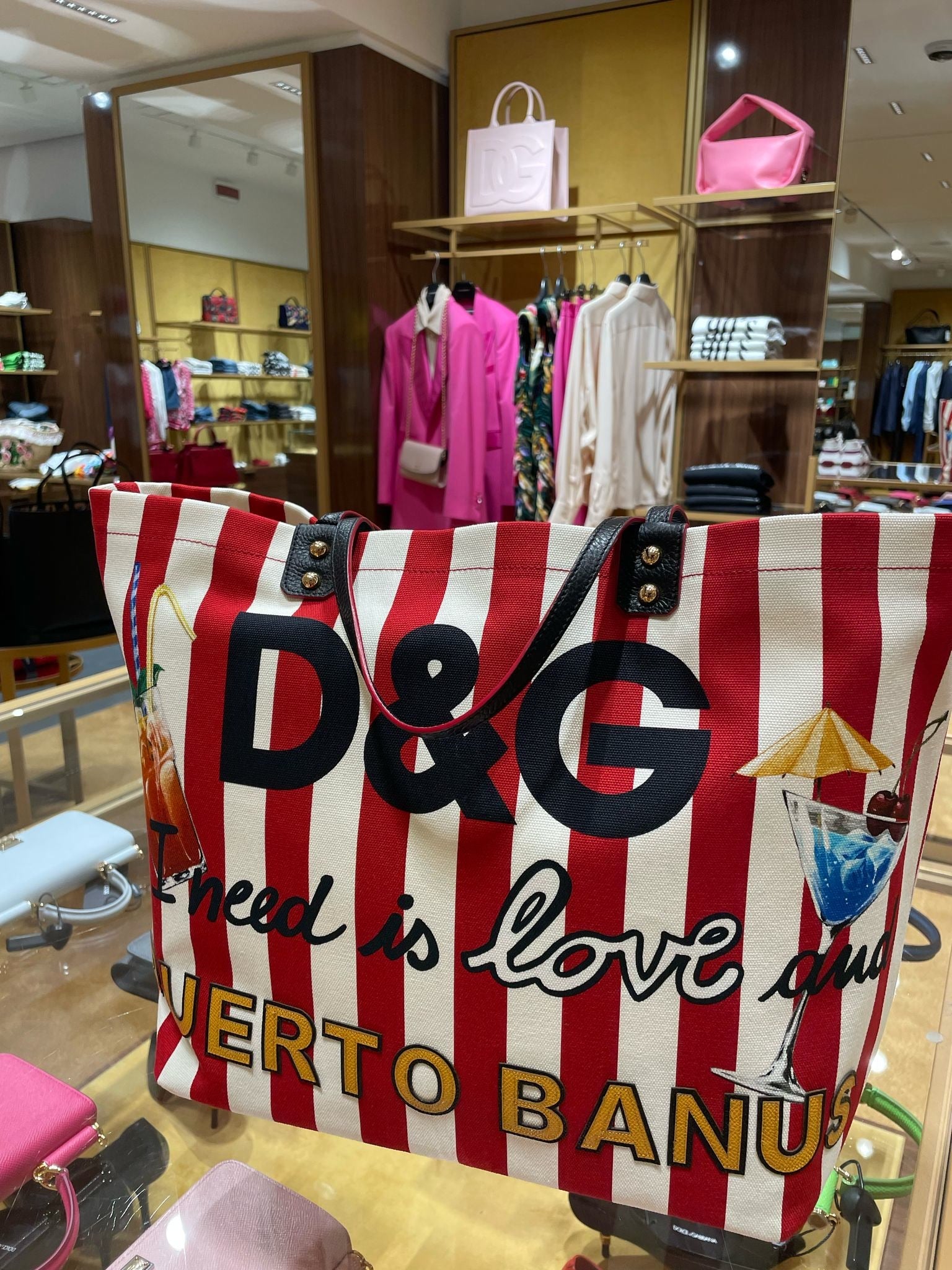 Dolce & Gabbana Shopping CANVAS P.BANUS+VITELLDolce & Gabbana