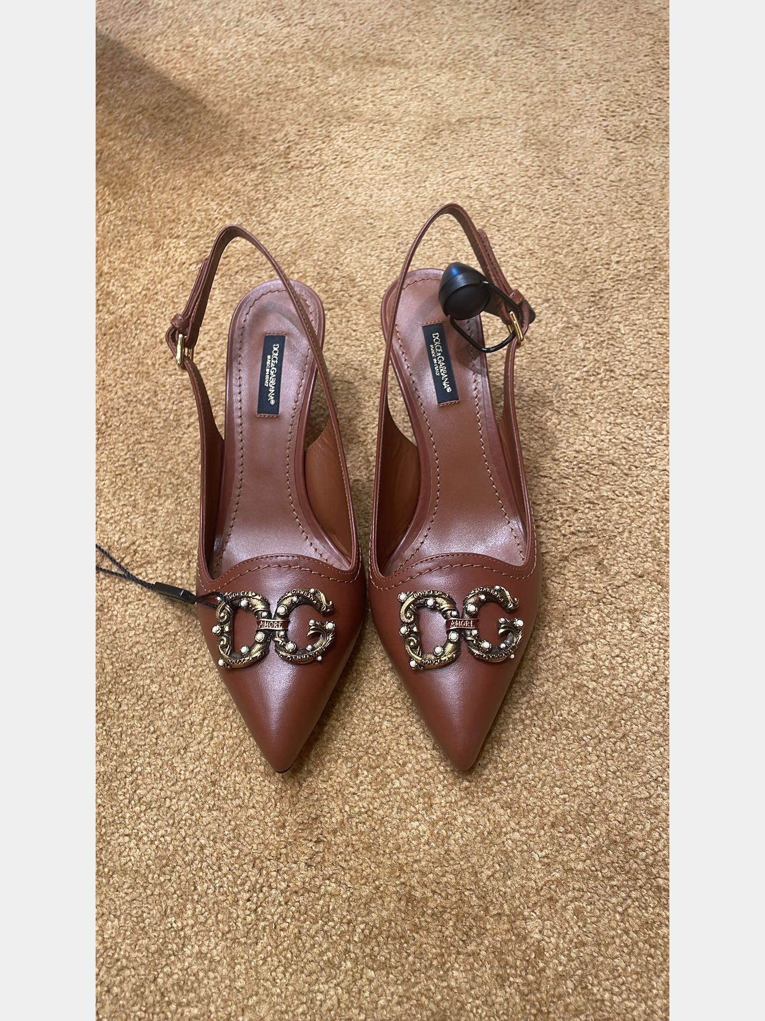 Dolce & Gabbana Slingback Damskie Desert Calf CG0320 - AK295Dolce & Gabbana
