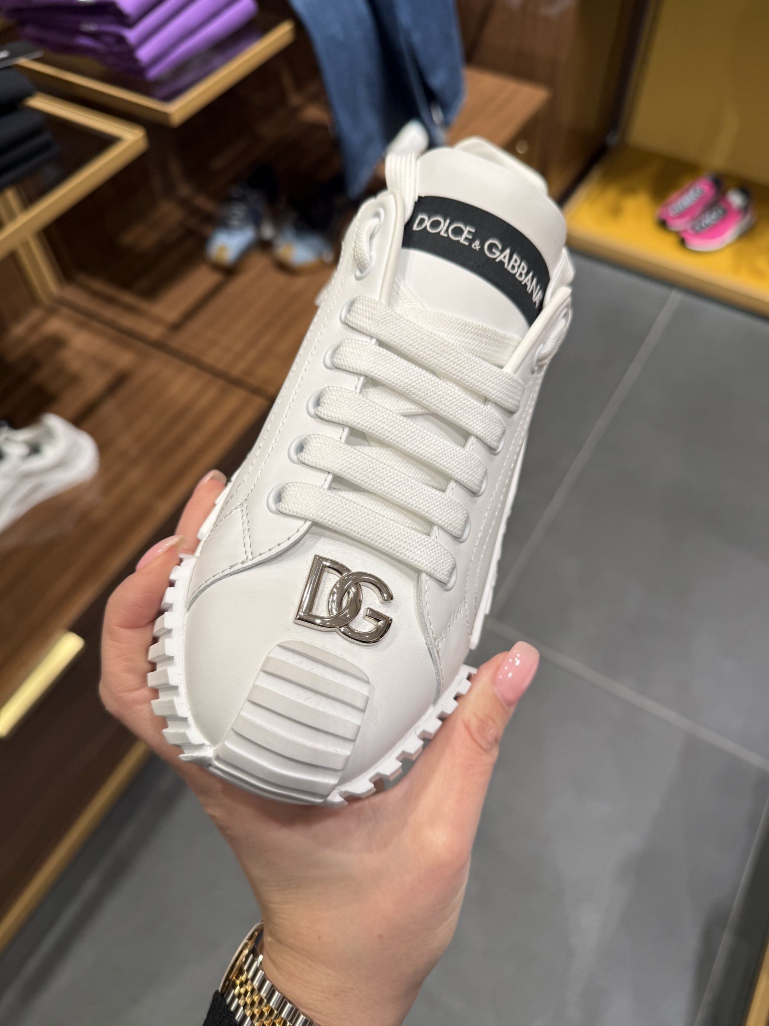 Dolce & Gabbana Sneaker Bassa Vitello NappatoDolce & Gabbana