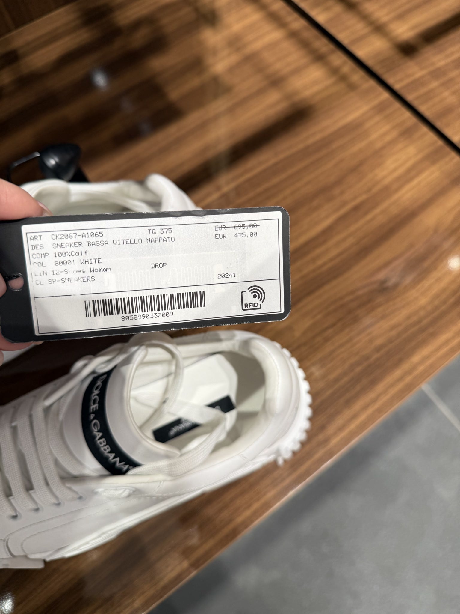 Dolce & Gabbana Sneaker Bassa Vitello NappatoDolce & Gabbana