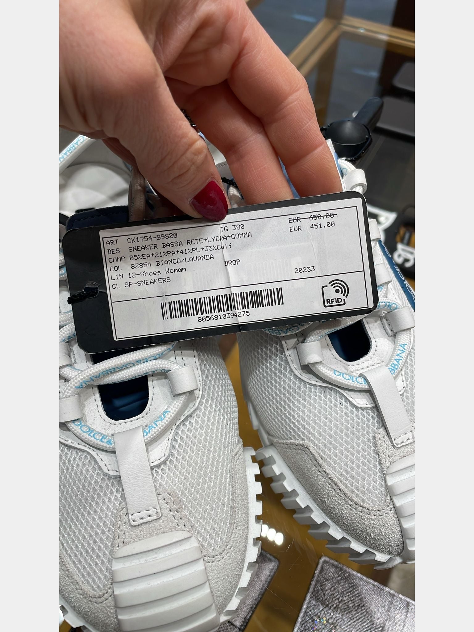 Dolce & Gabbana Sneaker white and blueDolce & Gabbana